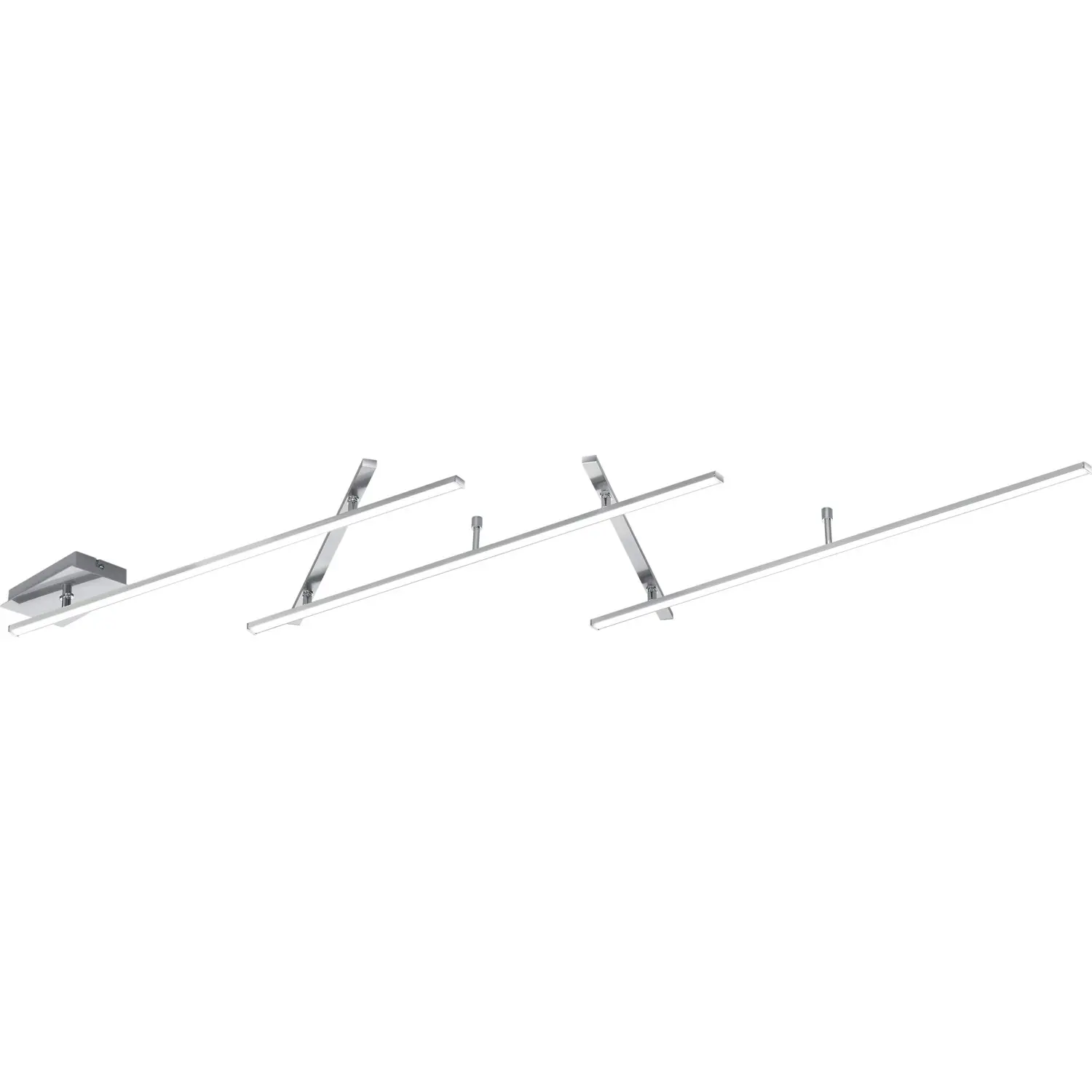 Trio Stropní LED svítidlo Indira, matný nikl, 3x6W + 2x3,5W, 245 cm