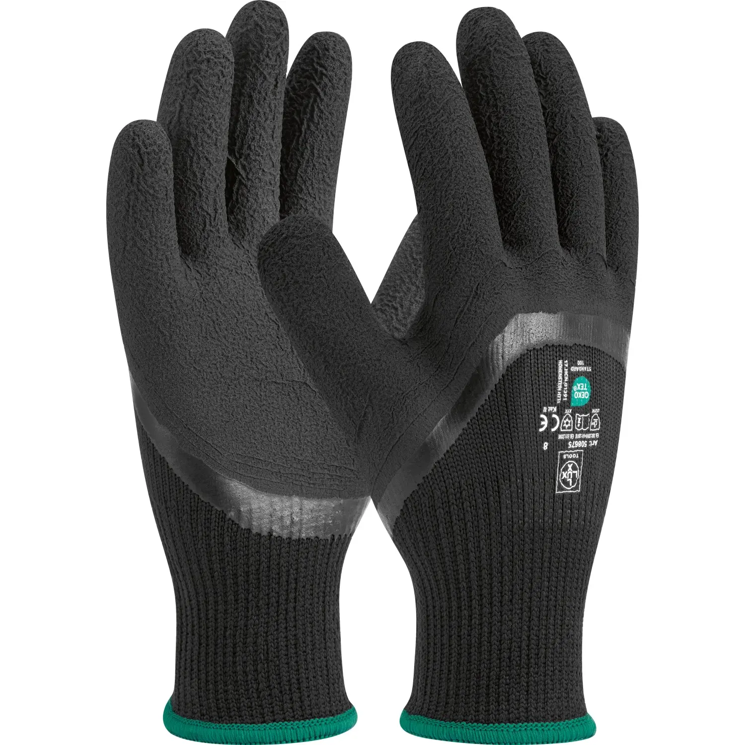 LUX-TOOLS Zimní pracovní rukavice s podšívkou, vel. 8