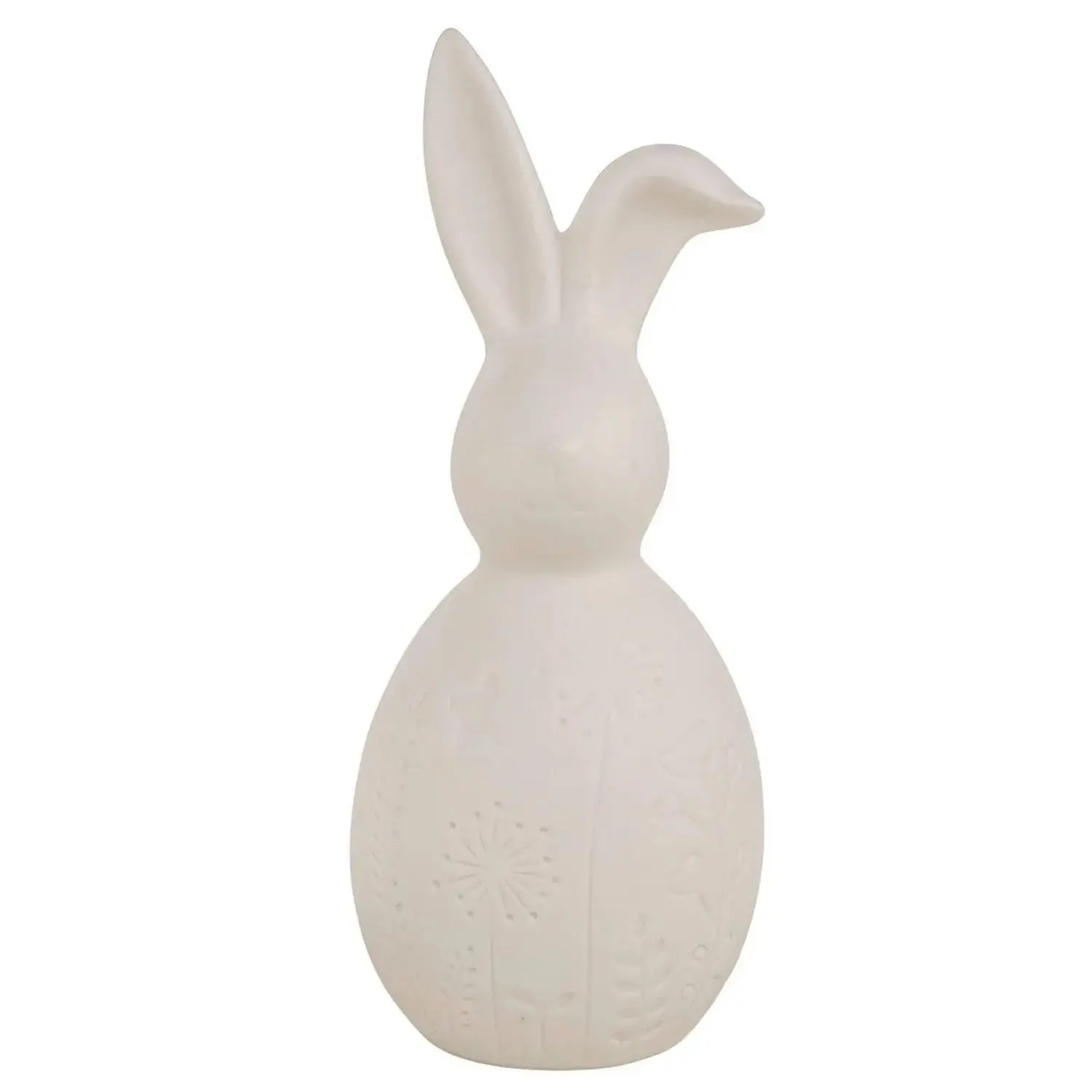 Boltze Dekorativní figurka zajíce z porcelánu Marlou 1 LED, 21 x 9 x 8,6 cm