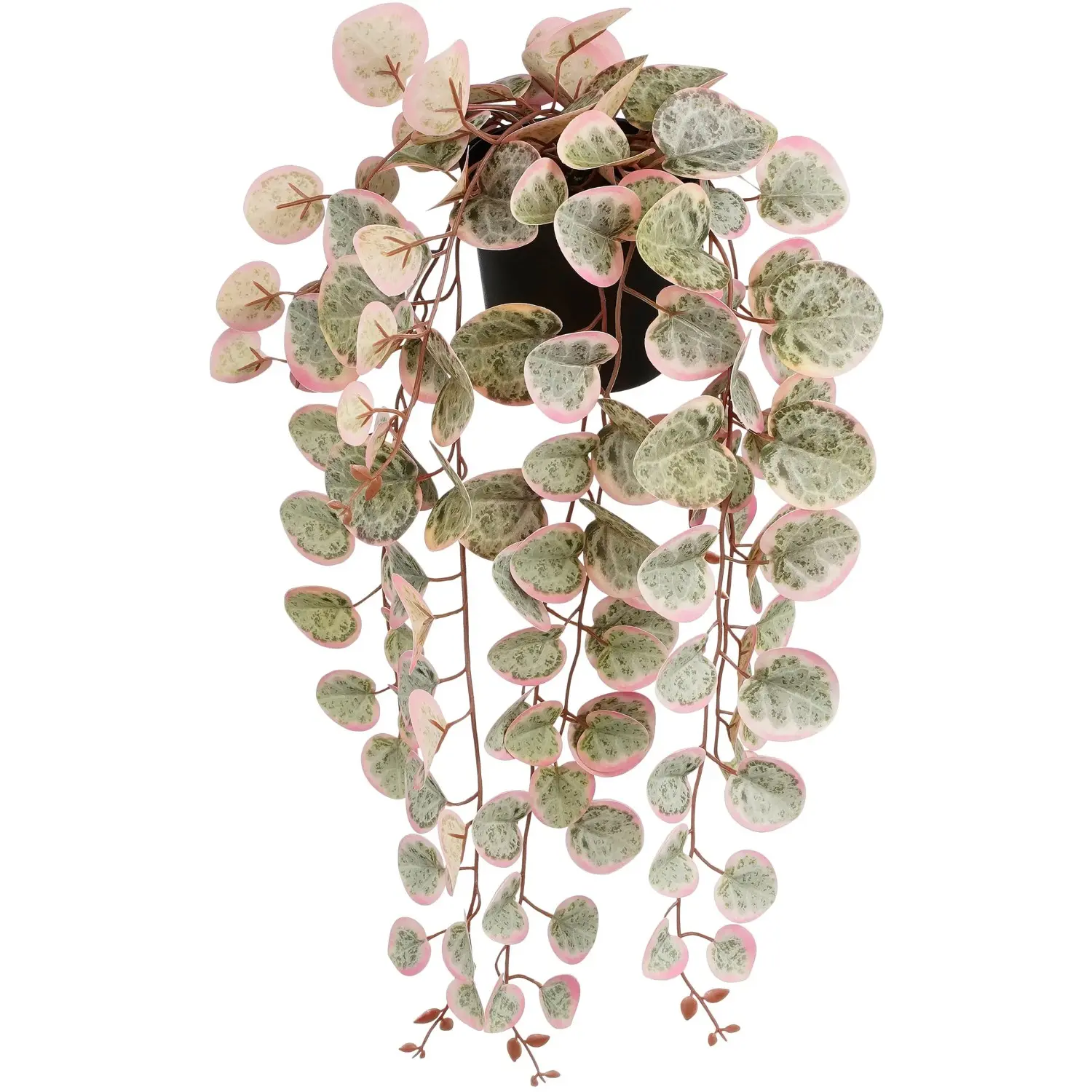Mica Decorations Umělá květina svícník (Ceropegia) v kv., růžová, 46 x 12 x 10cm