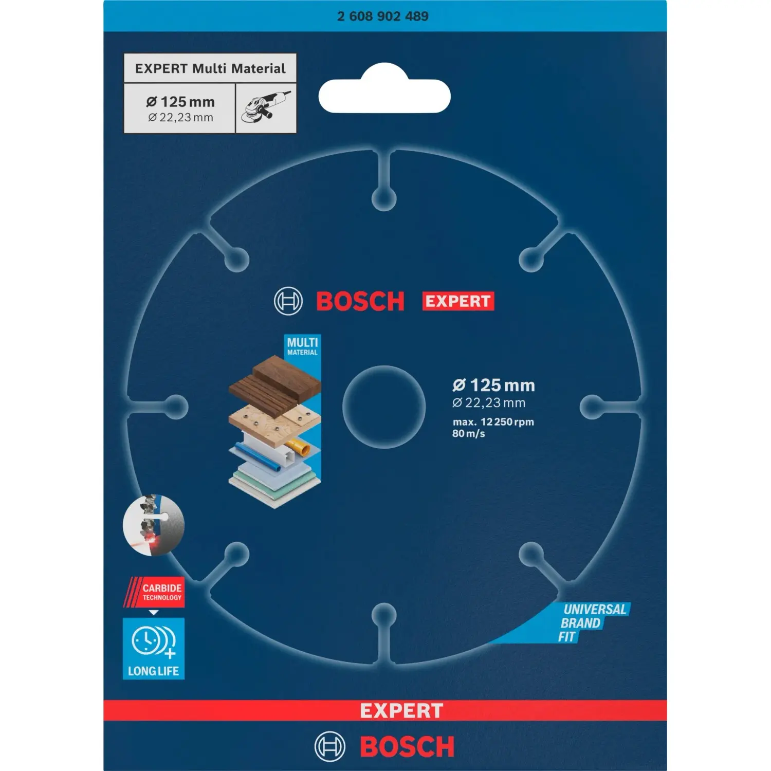 Bosch Karbidový řezací kotouč EXPERT MultiMaterial pr. 125x22,23 mm (2608902489)