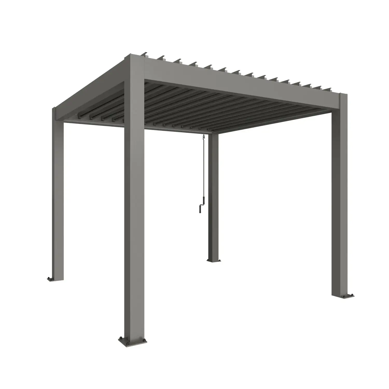 Biohort Pergola 3 x 3 křemenově šedá 312 x 312 cm