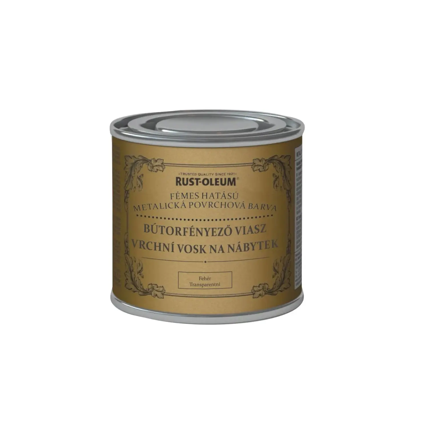 Rust-Oleum Vrchní vosk na nábytek Furniture Finishing Wax, met. zlatá, 125 ml