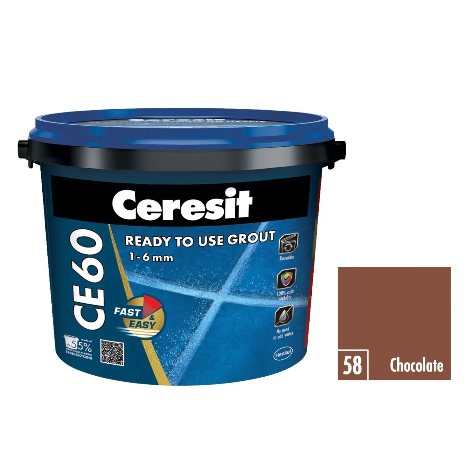 Ceresit Spárovací hmota připravená k okamžitému použití CE 60 chocolate 2 kg