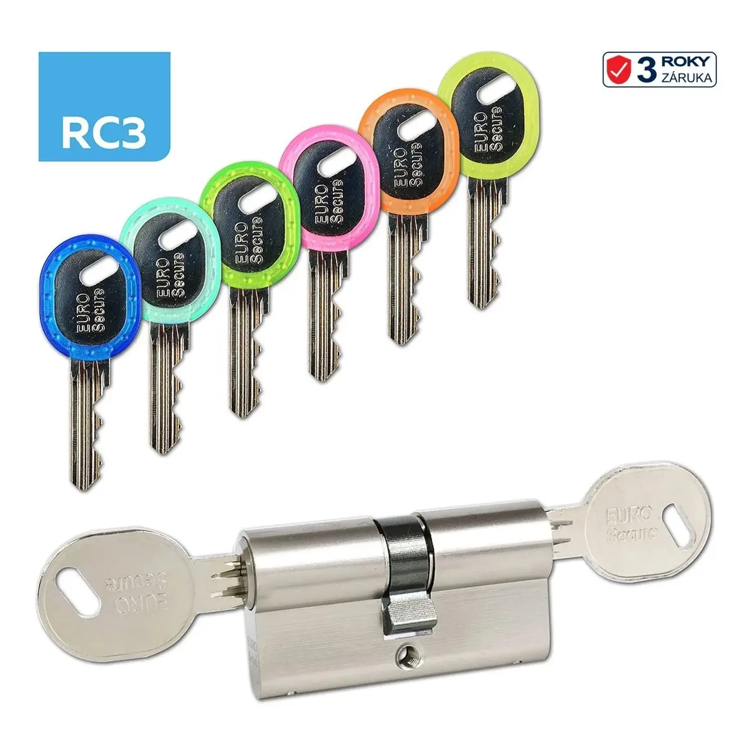 Richter Czech EURO Secure Bezpečnostní vložka 35/35BSZ, 6 klíčů, matný nikl
