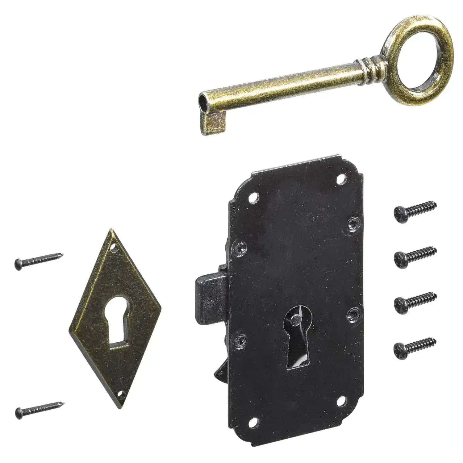 Hettich Nábytkový zámek Antique 2, 80 x 42 x 18 mm