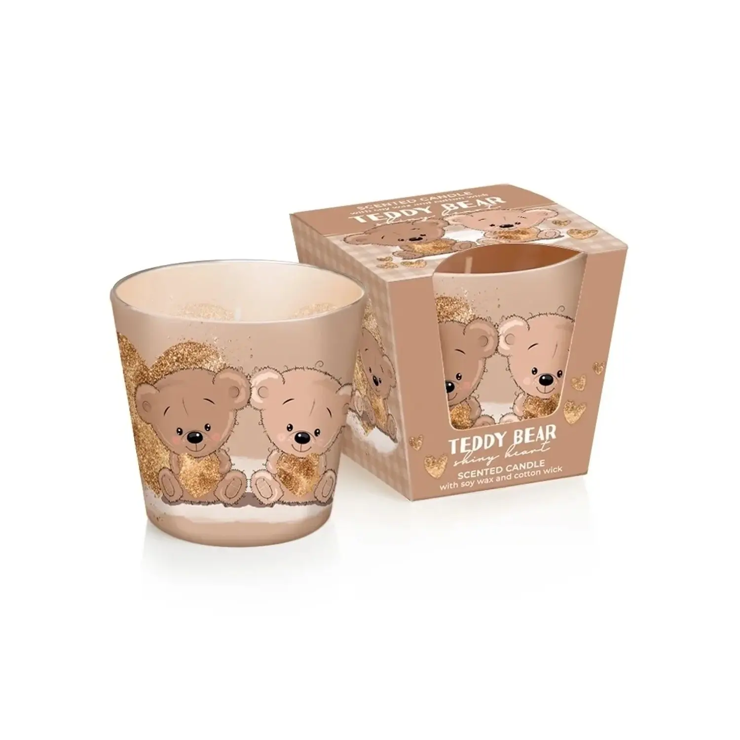Bartek Candles Vonná svíčka ve skle TEDDY BEAR Shiny 115 g