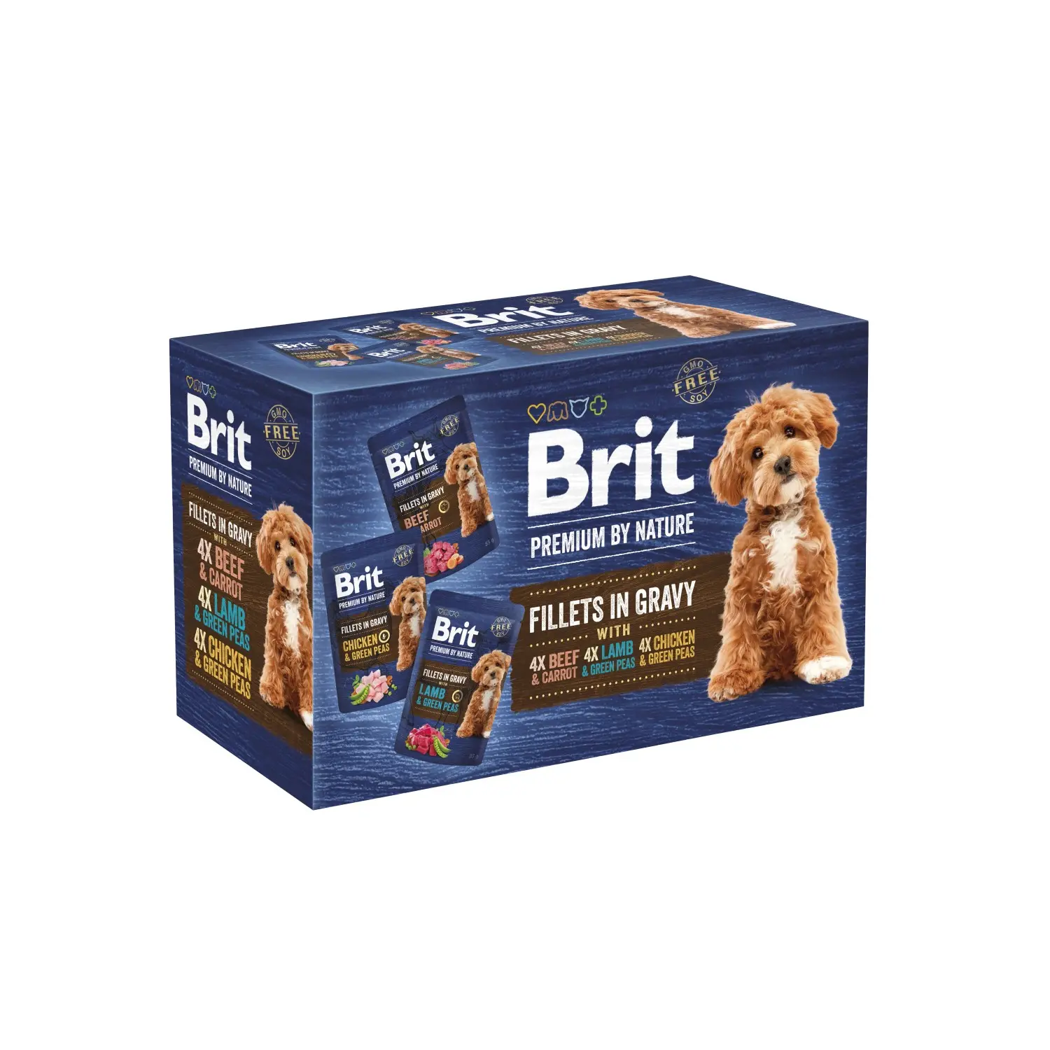 Brit Kapsička pro psy Premium by Nature Dog Fillets 12 x 85 g