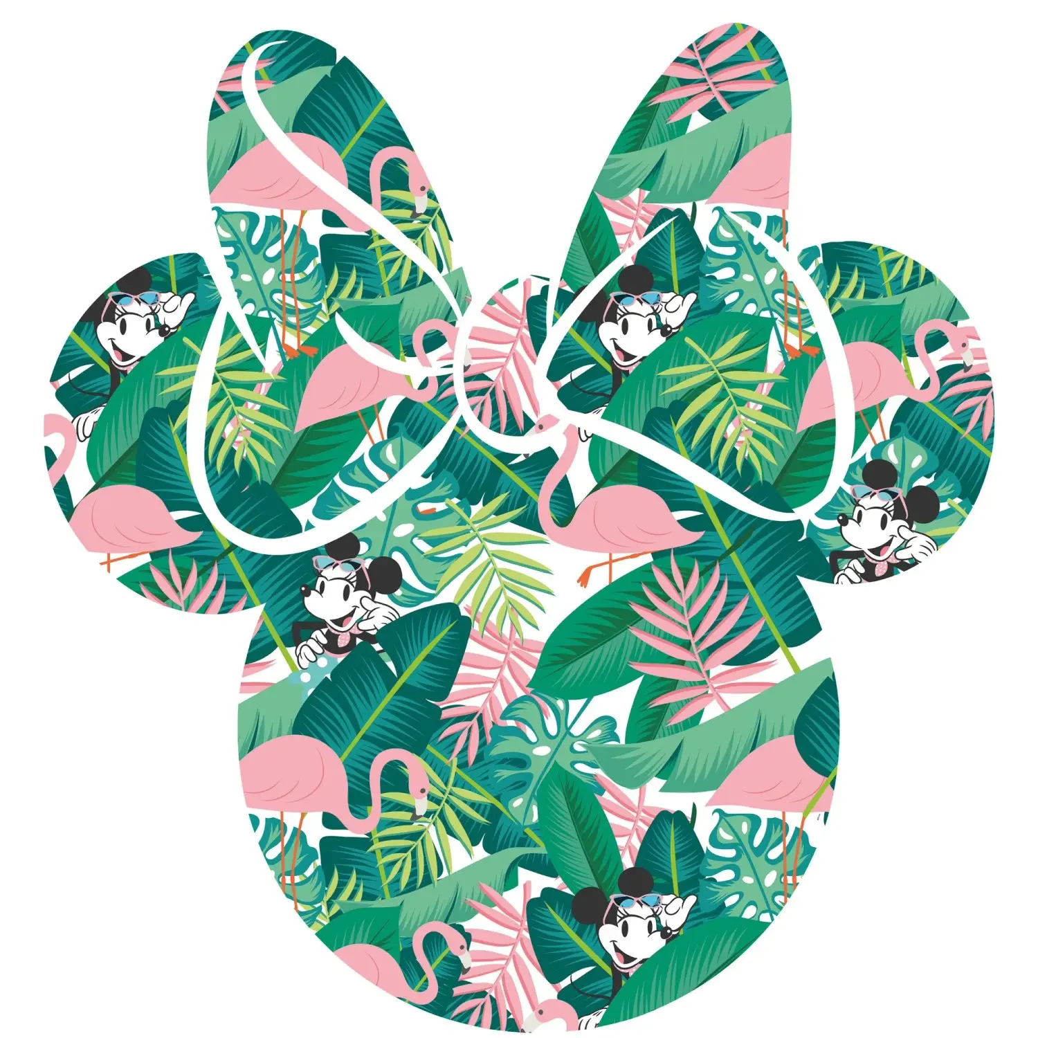 Komar Samolepicí vliesová fototapeta Dot Minnie Head 127 x 127 cm