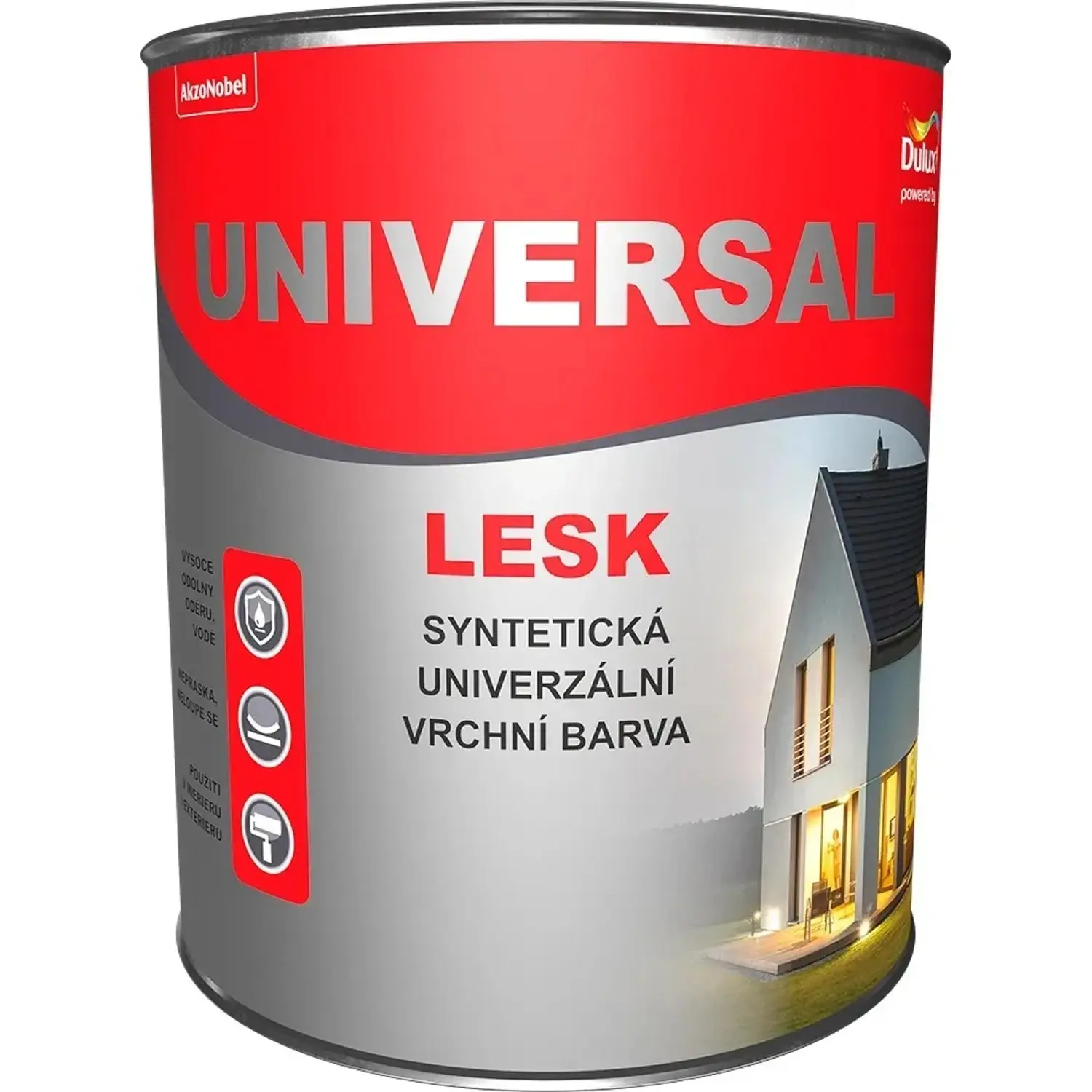 Dulux Vrchní barva na dřevo a kov UNIVERSAL LESK 5300 zeleň střední 0,75 l