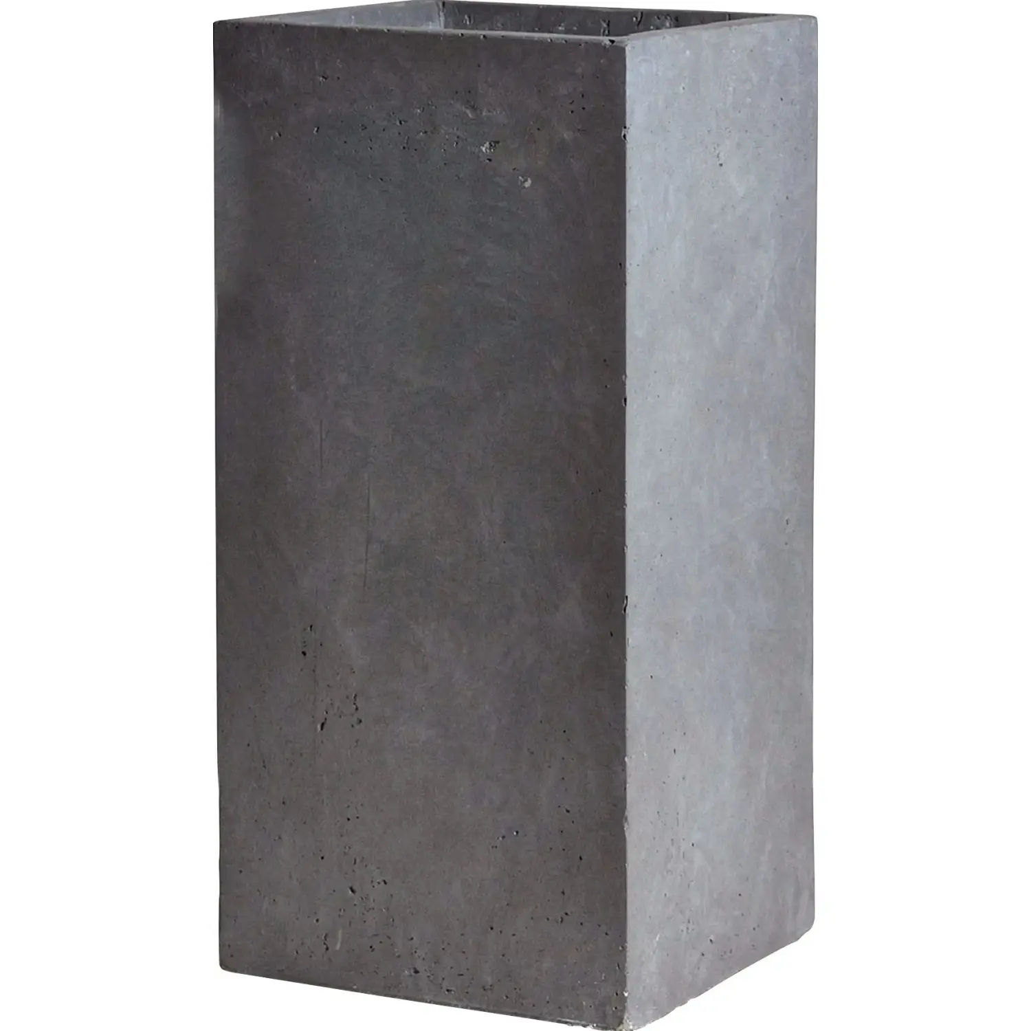 Mega Collections Květináč Clayfibre Cubi High autentická šedá 28 x 28 x 60 cm