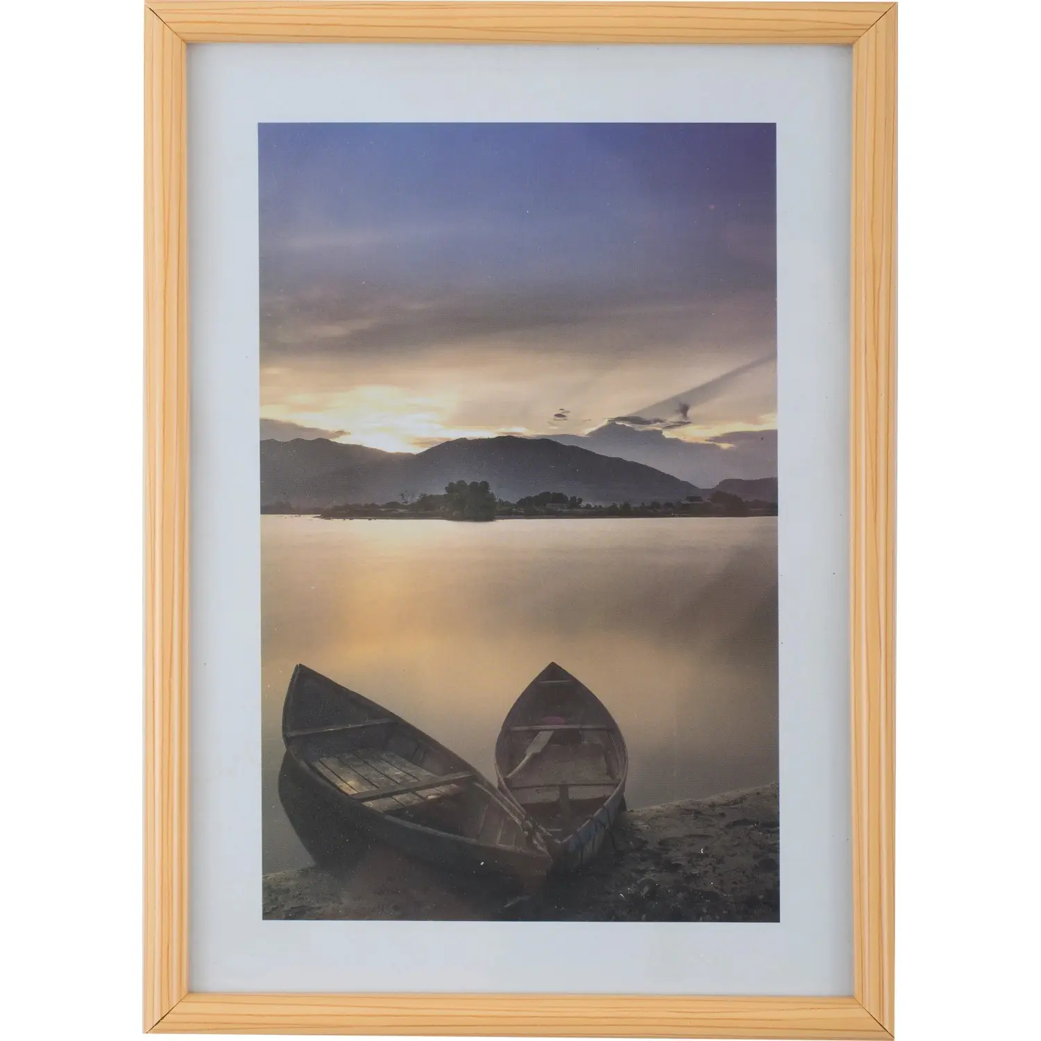Bondecor Fotorámeček plastový FAST světlé dřevo 15 x 21 cm