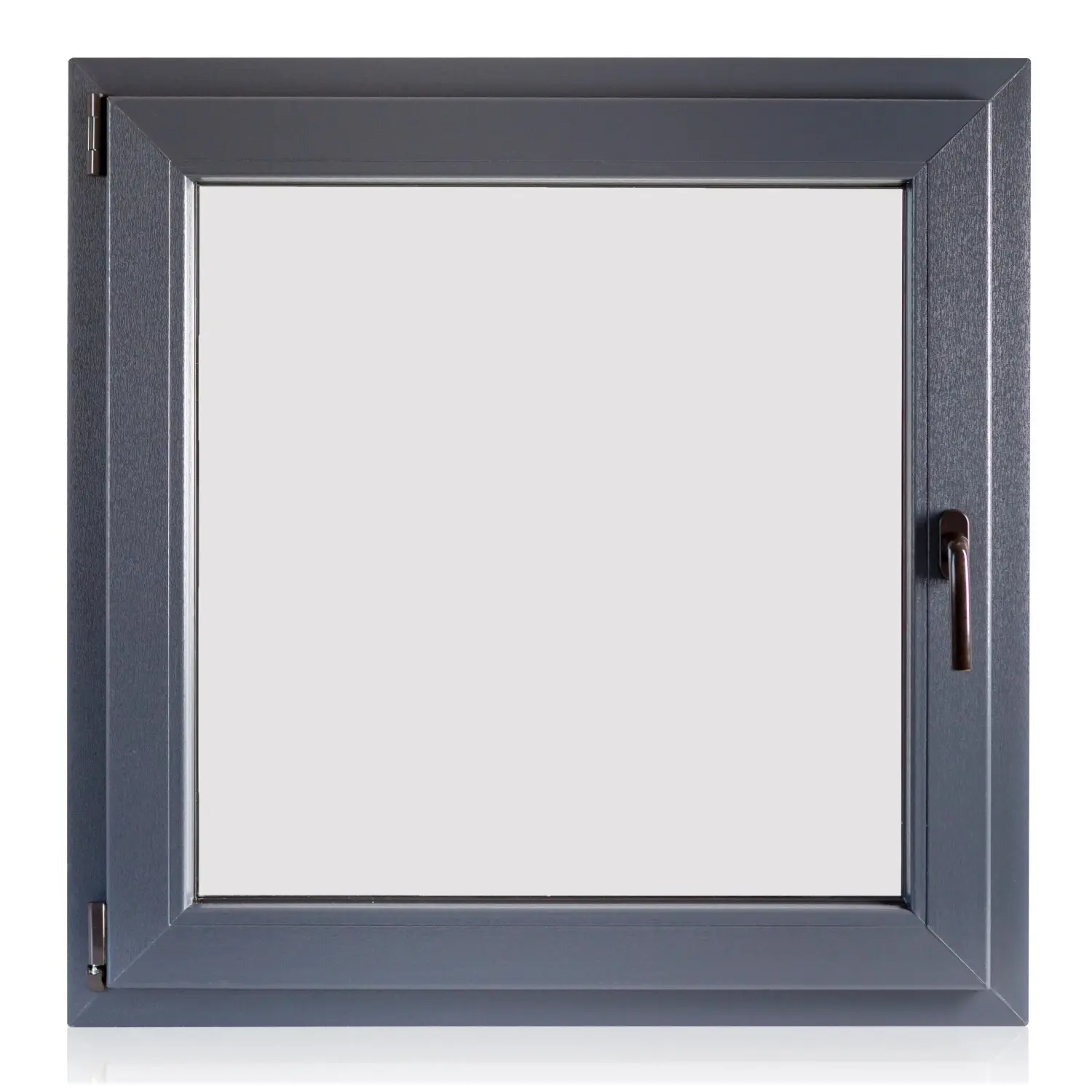 TeraGlass Okno plastové 4-komorové, 2-sklo, antracit, 900 x 900 x 60 mm, L