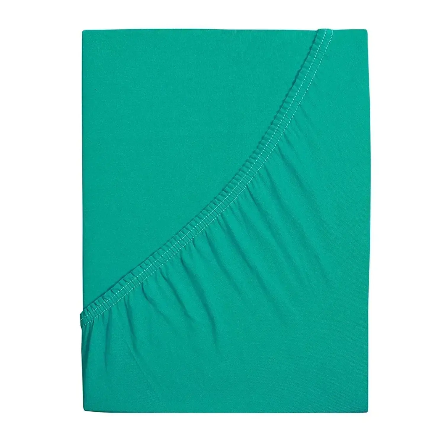 B.E.S. Petrovice Bavlněné prostěradlo Jersey IDEAL aqua 160 x 200 cm