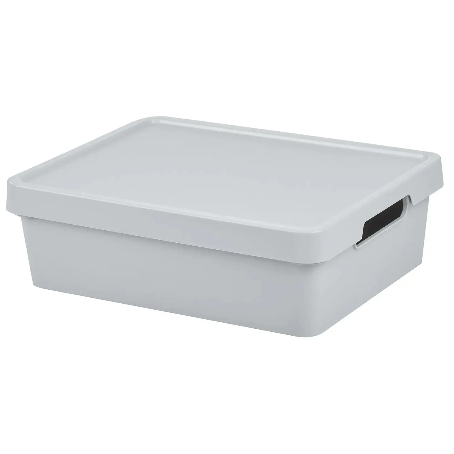 Tontarelli Úložný box MAYA M s víkem světle šedá, 36 x 28 x 11 cm, 9,2 l