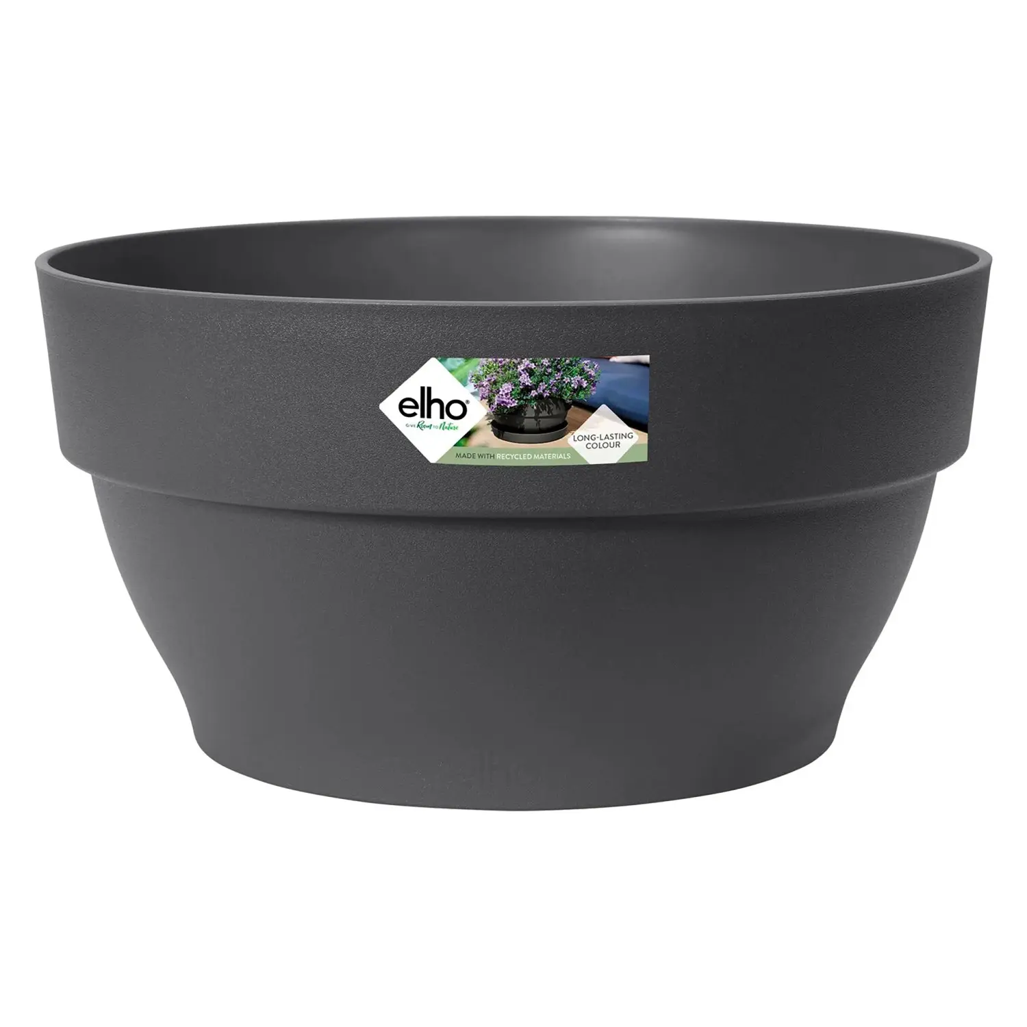 Elho Květináč Vibia Campana Bowl, antracitová, pr. 34 x 17 cm