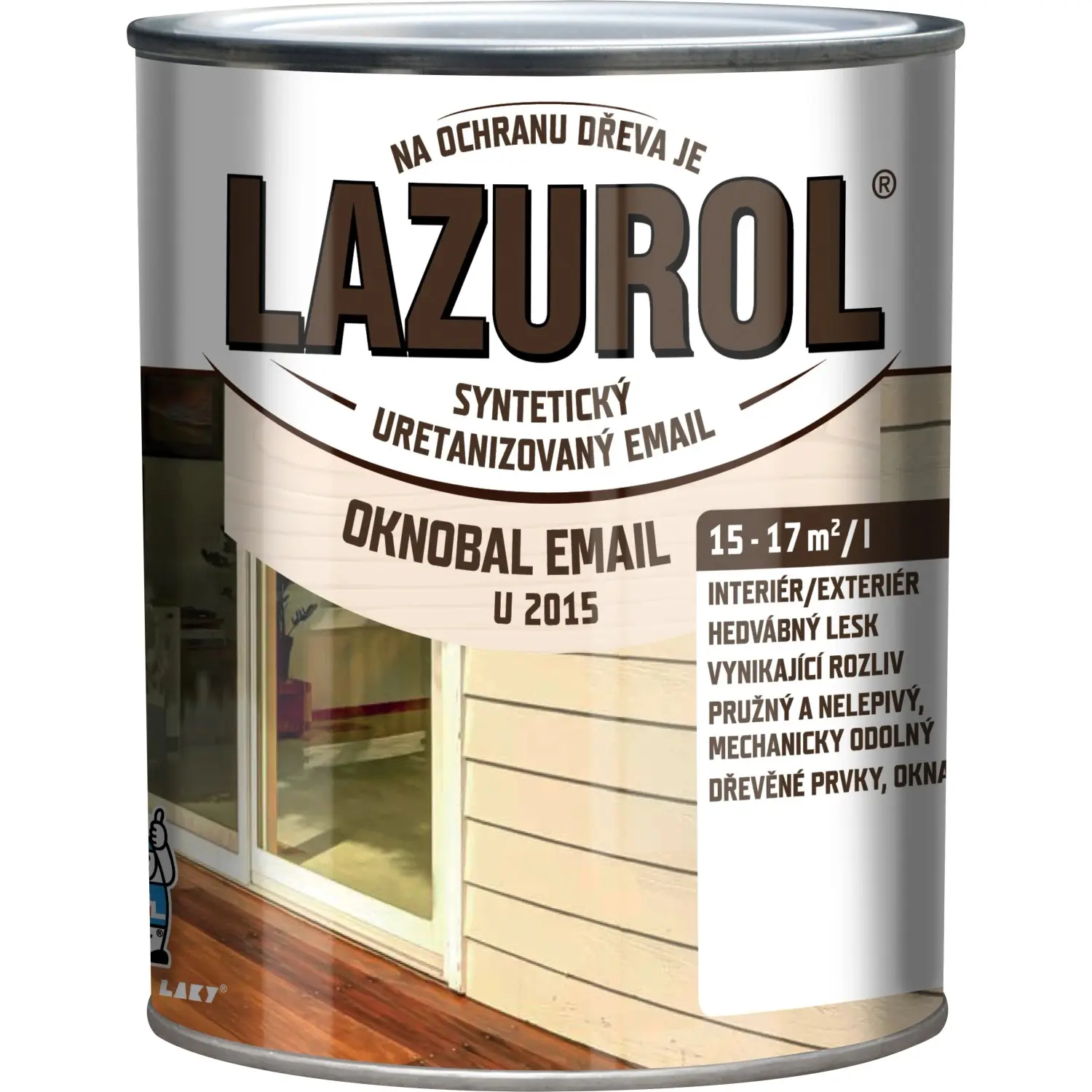 Lazurol Oknobal email bílý 600 ml
