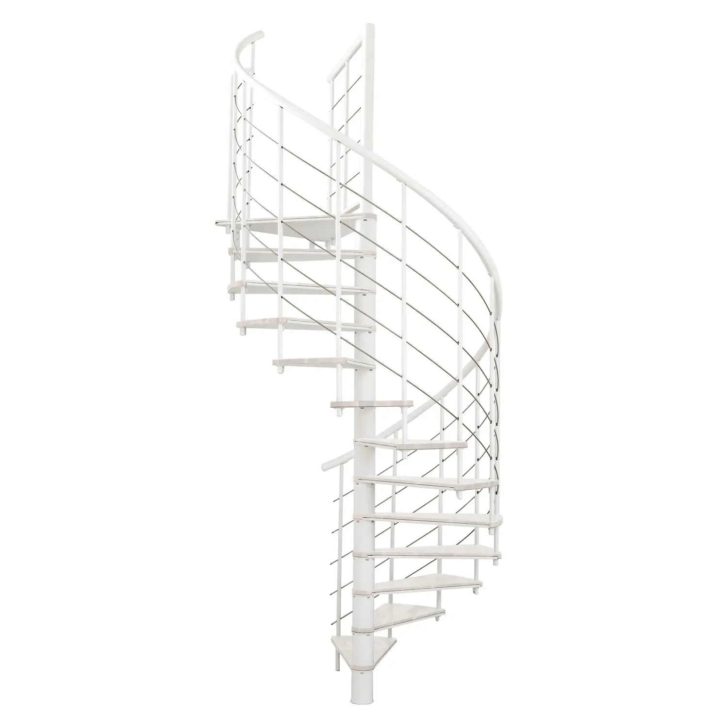 Minka STAIRS Kombinované točité schodiště Fusion bílá/bílá pr. 140 cm