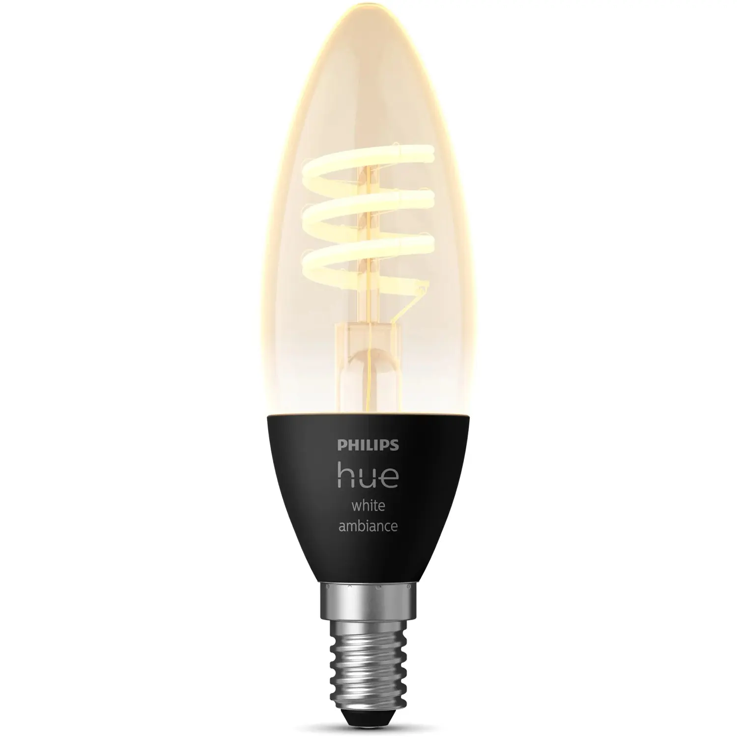 Philips Hue Smart žárovka White Ambiance Filament E14 C39 4,6W 2200-4500K 350lm