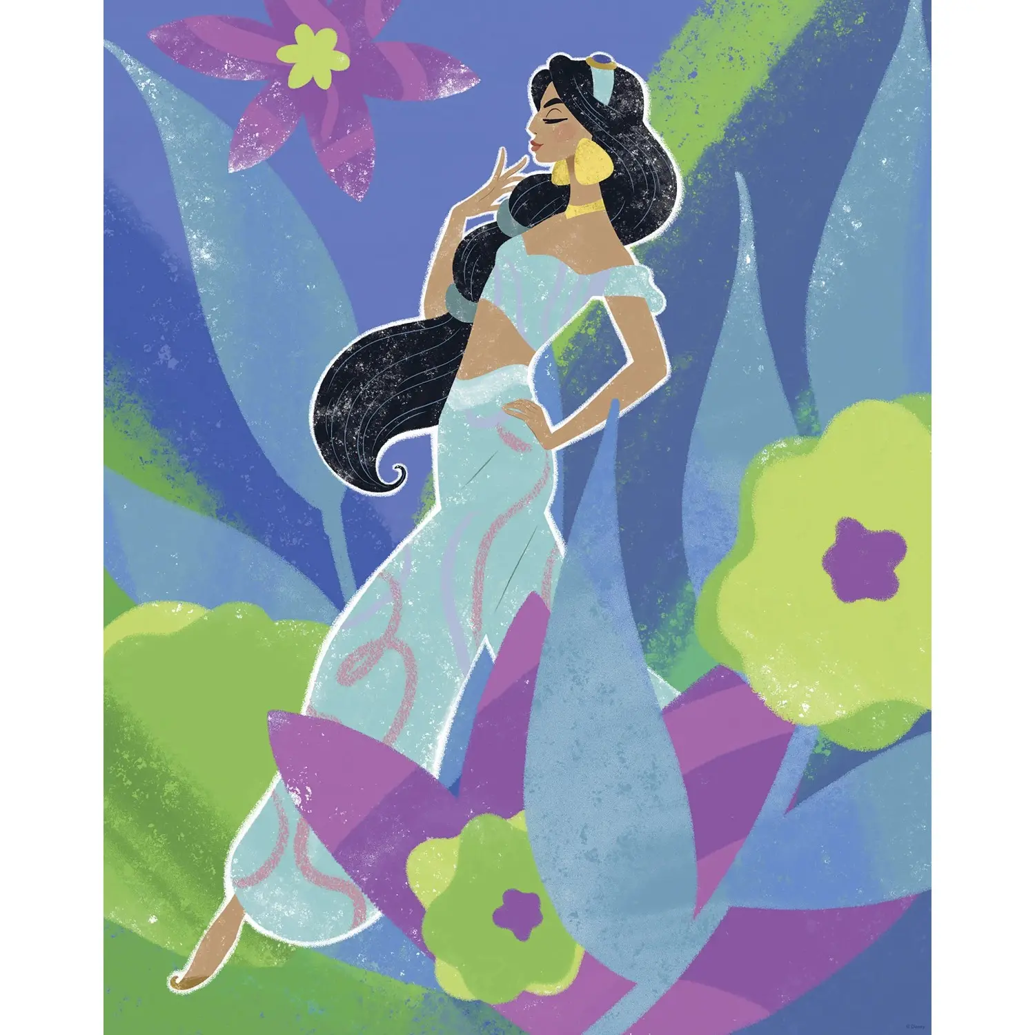 Komar Plakát Disney Princess Jasmine in Blue 40 x 50 cm