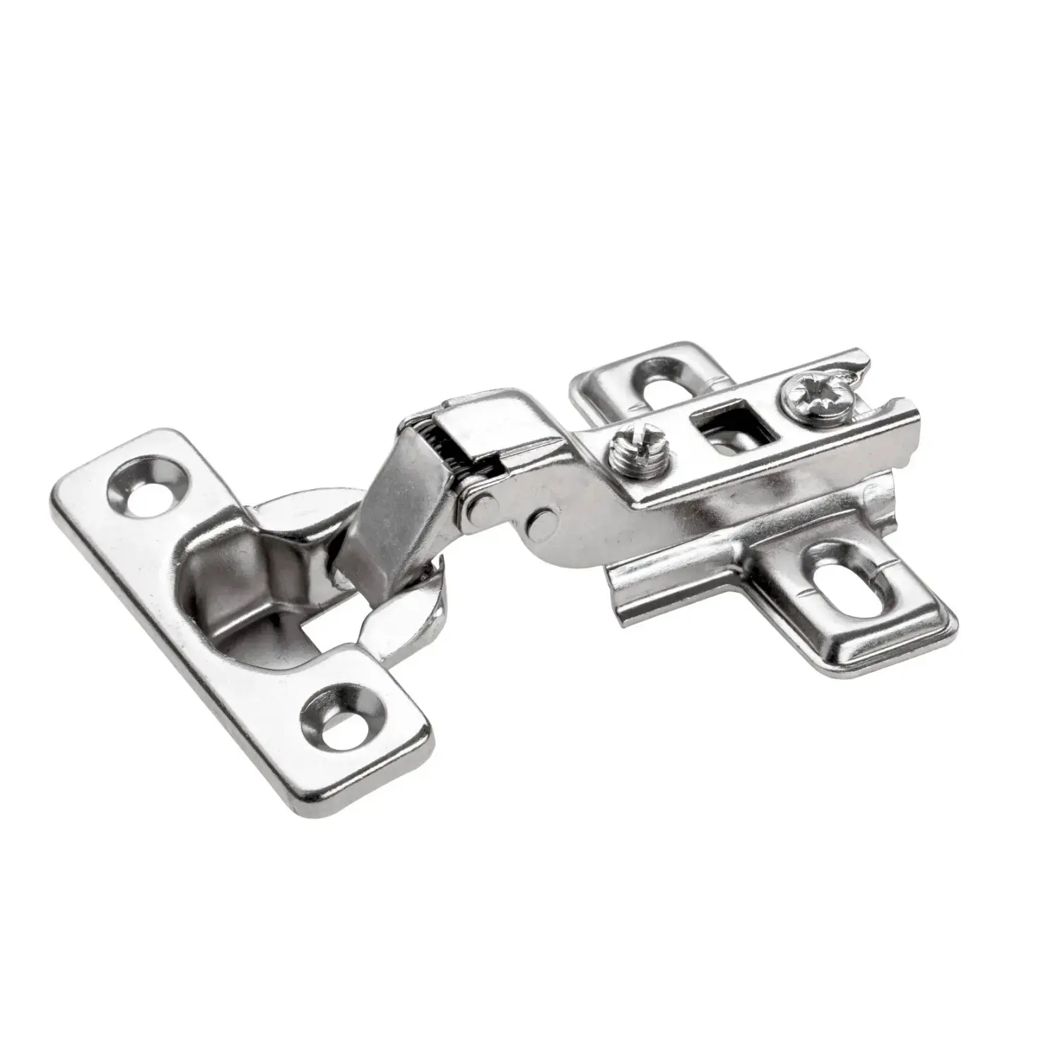 Hettich Dvojramenný nábytkový závěs, poloviční překrytí, poniklovaný, 26 mm