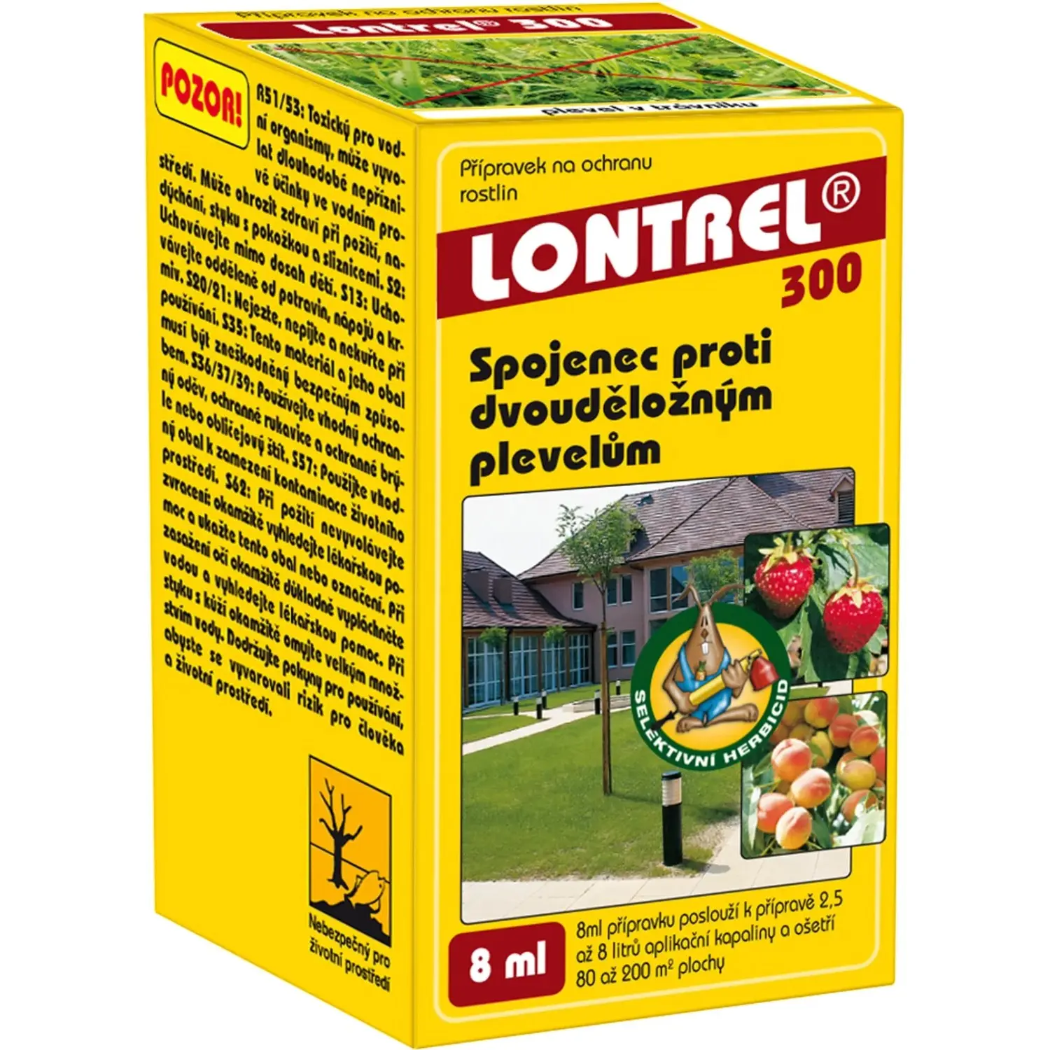 LOVELA LONTREL 300 Spojenec proti dvouděložným plevelům 8 ml