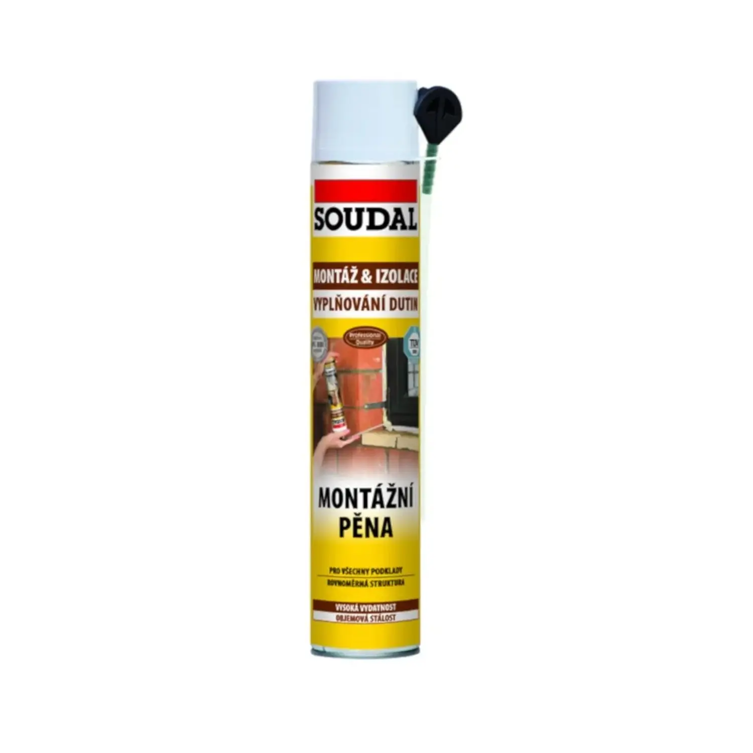 SOUDAL Montážní pěna 500 ml + 50% zdarma (750 ml)