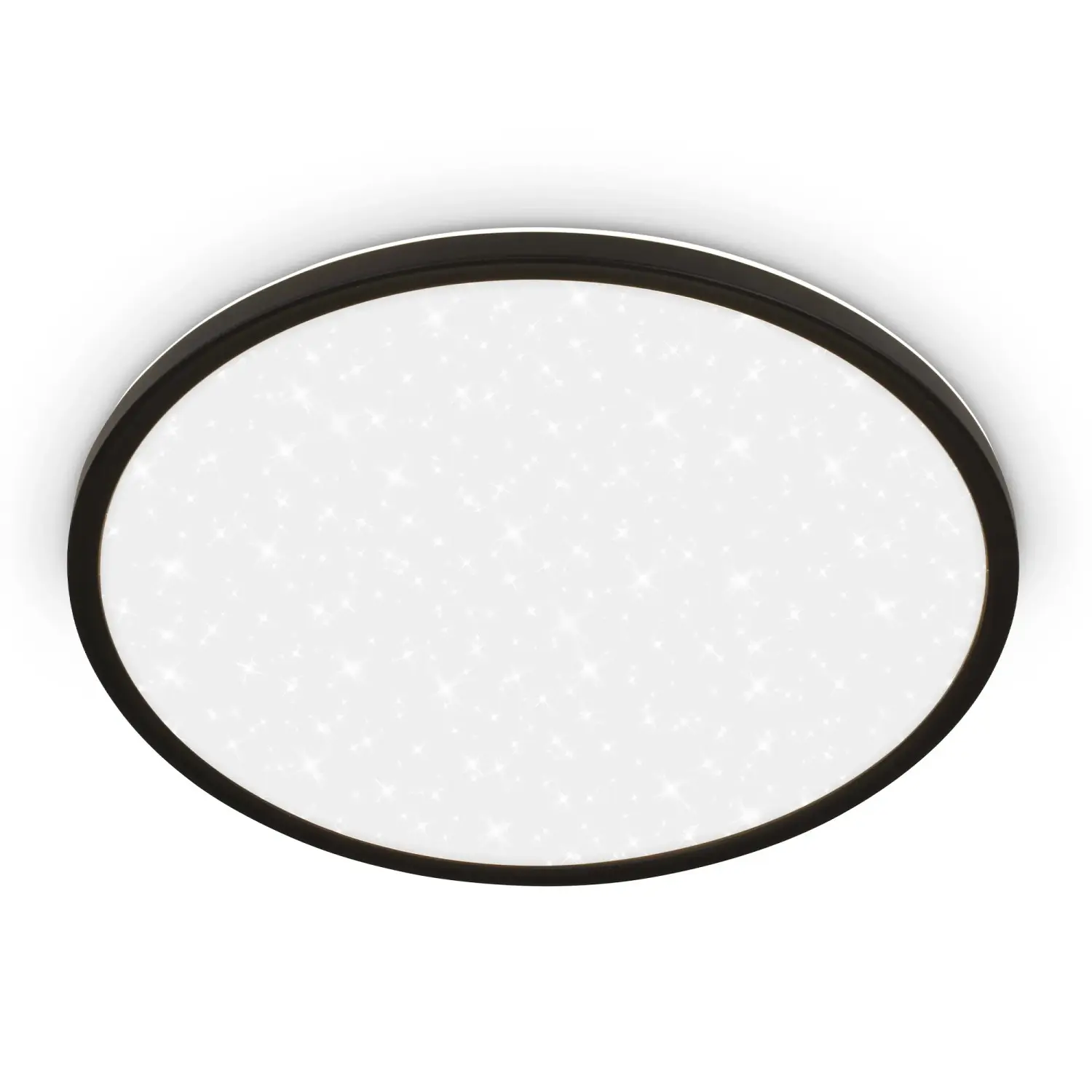 BRILO LED stropní svítidlo Slim černá 30 W, 3600 lm, 4000K, pr. 37,5 x 3,3 cm