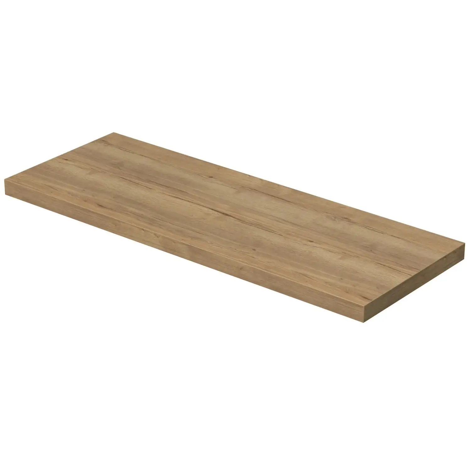 INTEDOOR Umyvadlová deska BEE bez výřezu, š. 140 cm, dub Halifax