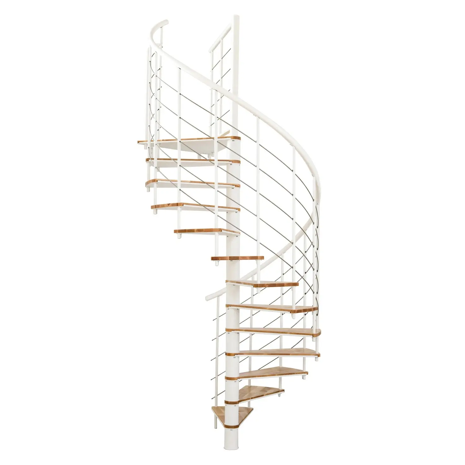 Minka STAIRS Kombinované točité schodiště Fusion buk/bílá pr. 160 cm