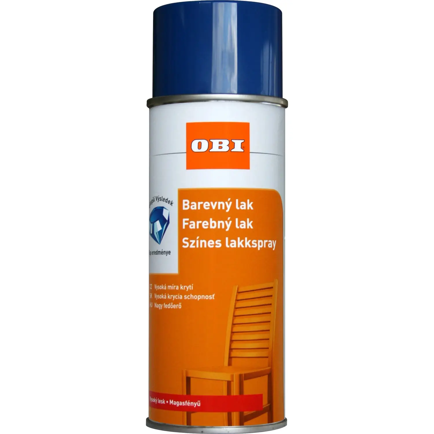 OBI Lak ve spreji vysoce lesklý RAL 5010 enziánová modrá 400 ml