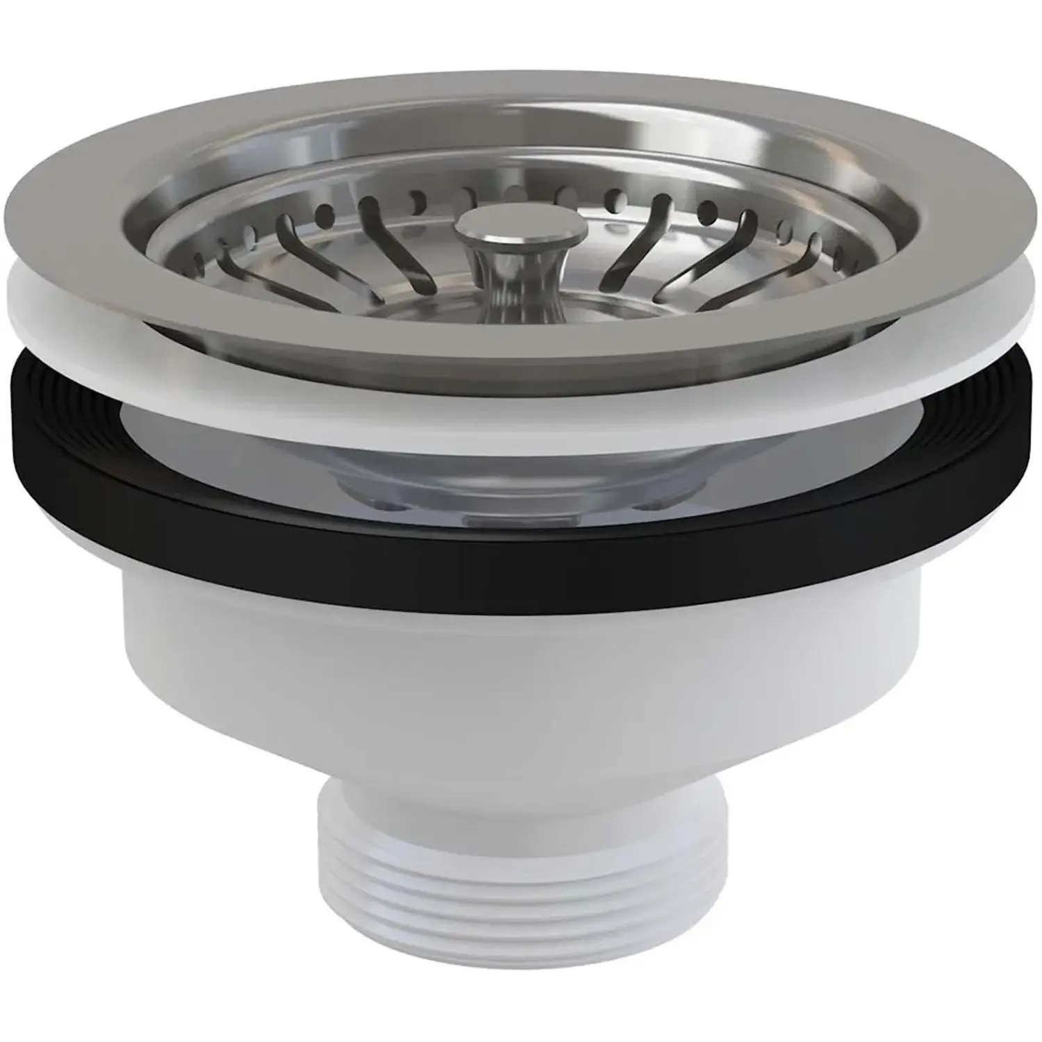 Alca Výpust dřezová A37, nerez mřížka pr. 115 mm, 6/4"
