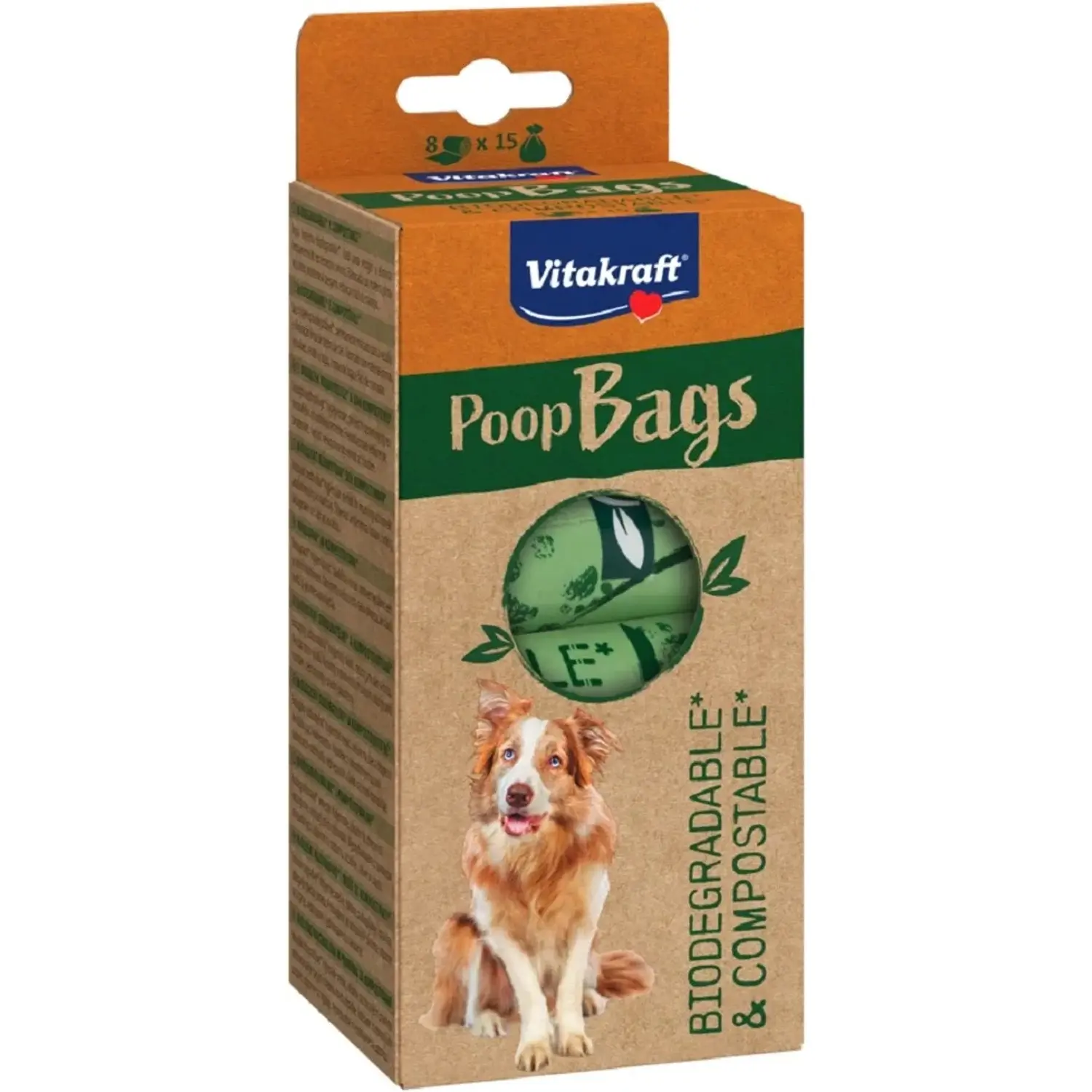 Vitakraft Rozložitelné sáčky na exkrementy Poop Bags, 8 x 15 ks