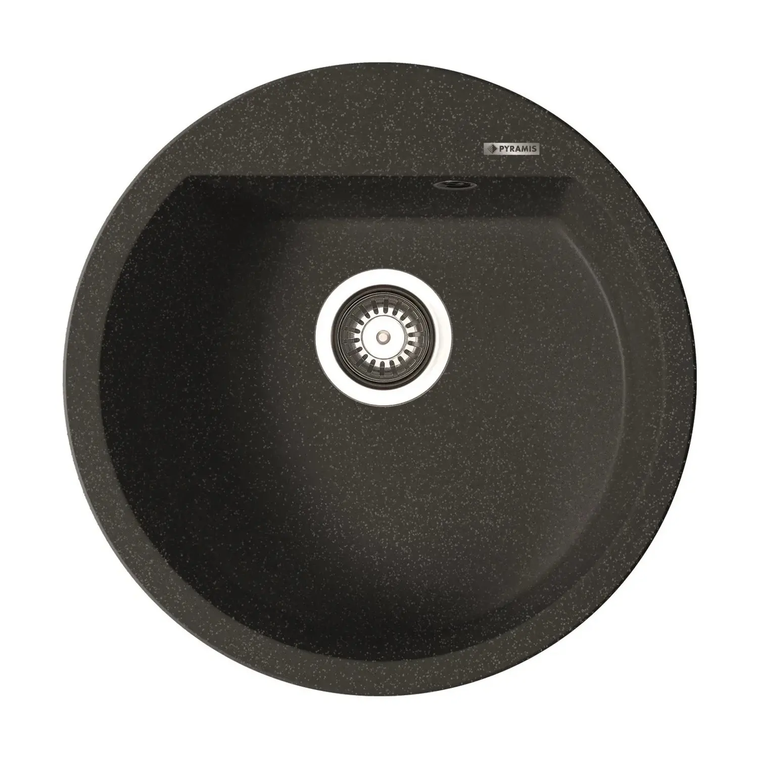 PYRAMIS Granitový dřez Alazia 1B, black, pr. 51 cm