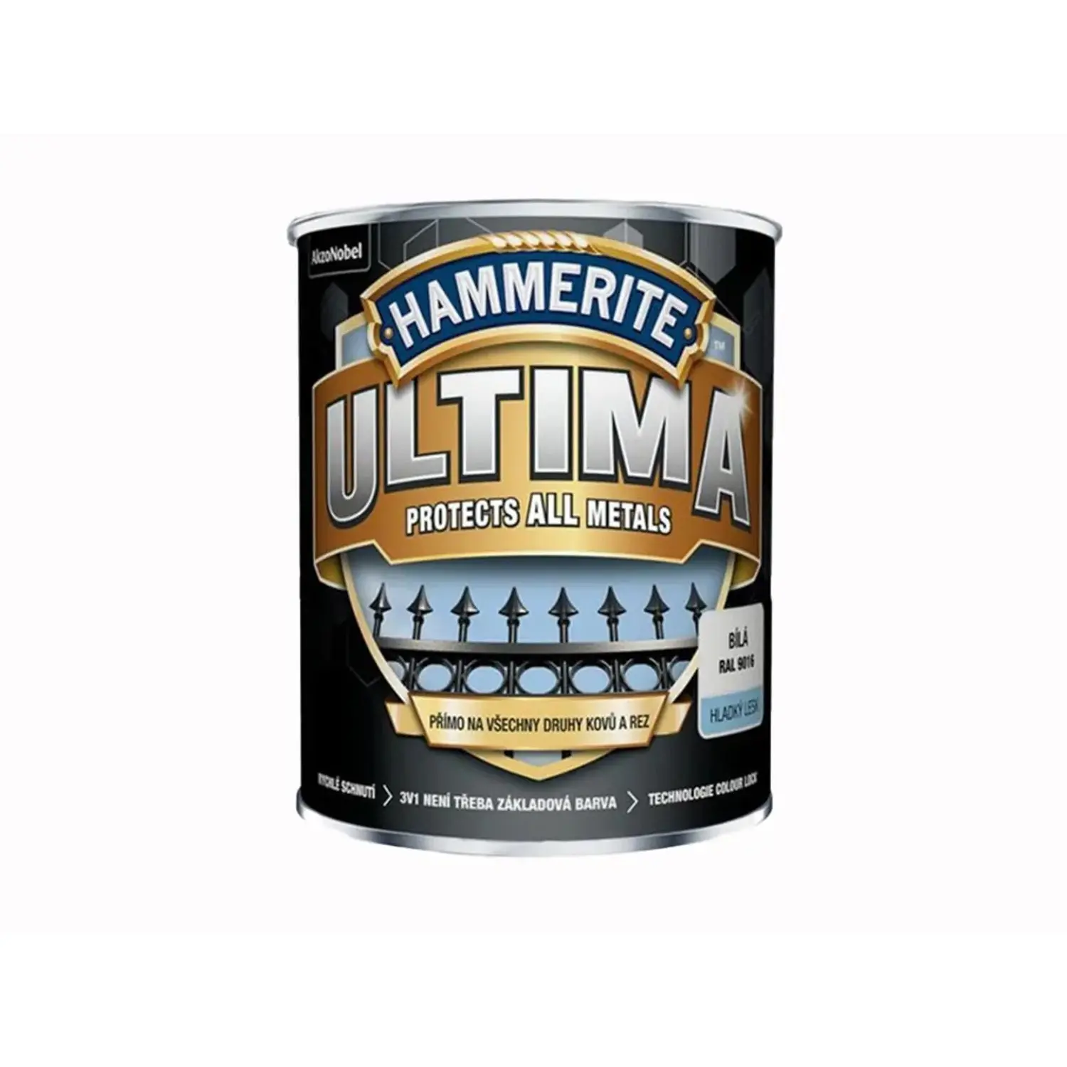 Hammerite Ultima Barva na kov 3v1 RAL8017 lesklá hnědá 0,75 l