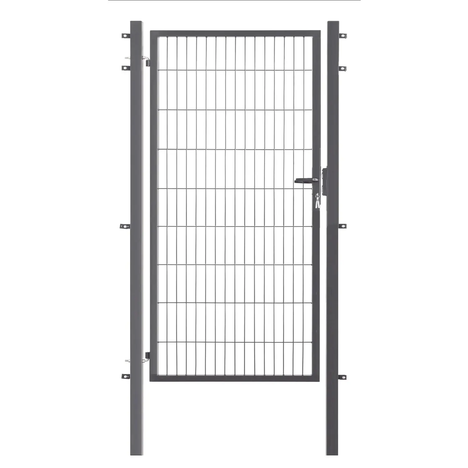 Floraworld Jednokřídlá branka Comfort se zámkem na klíč antracit 180 x 300 cm