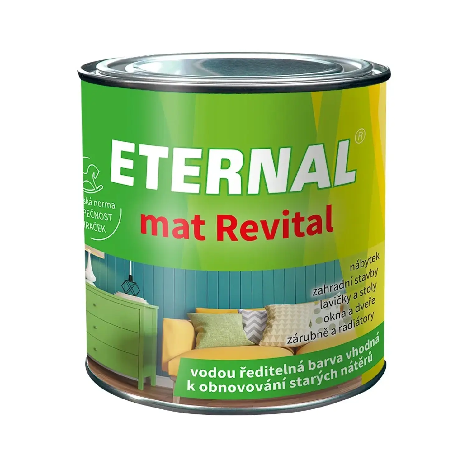 Eternal Barva k obnovování starých nátěrů Mat Revital, 1019 šedobéžová, 0,35 kg