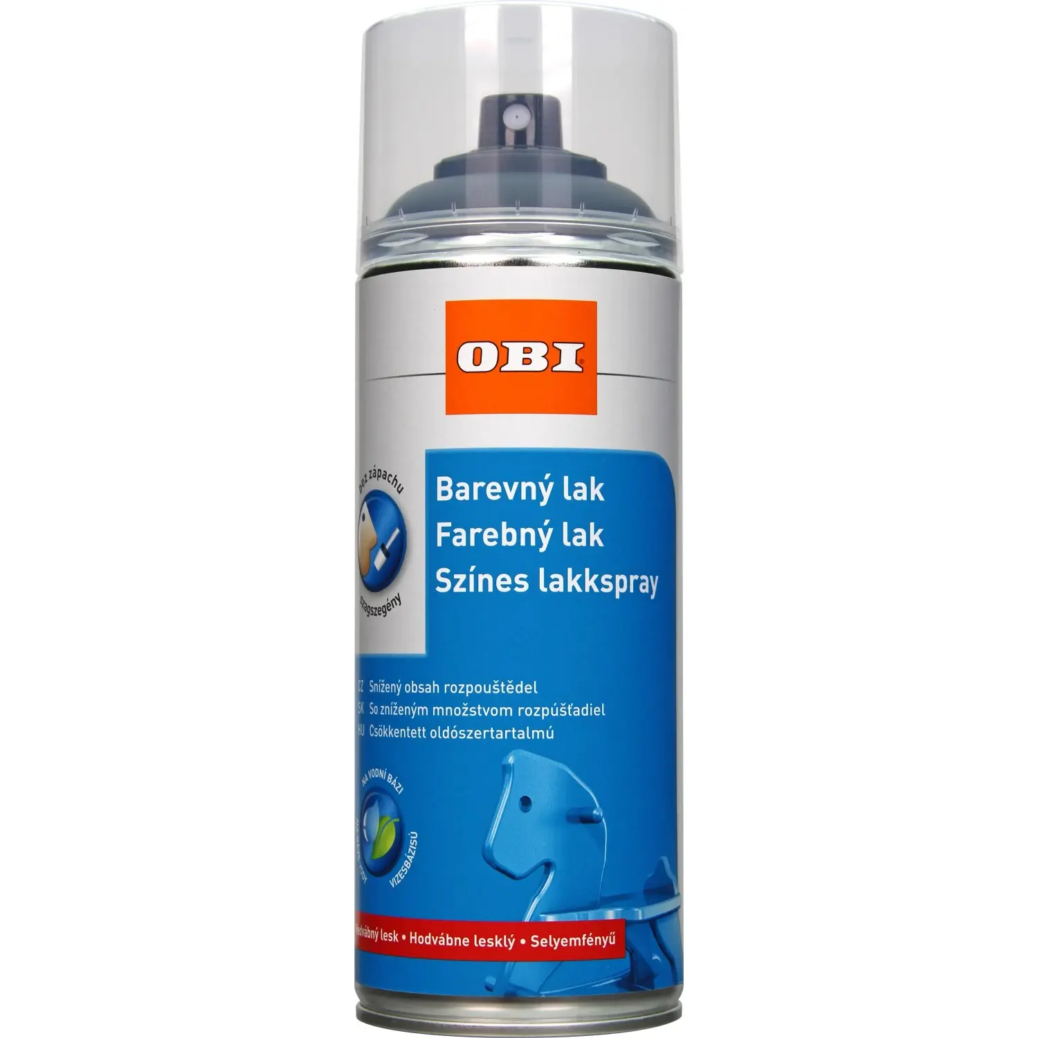 OBI Lak ve spreji hedvábně lesklý RAL 7016 antracitová šedá 400 ml