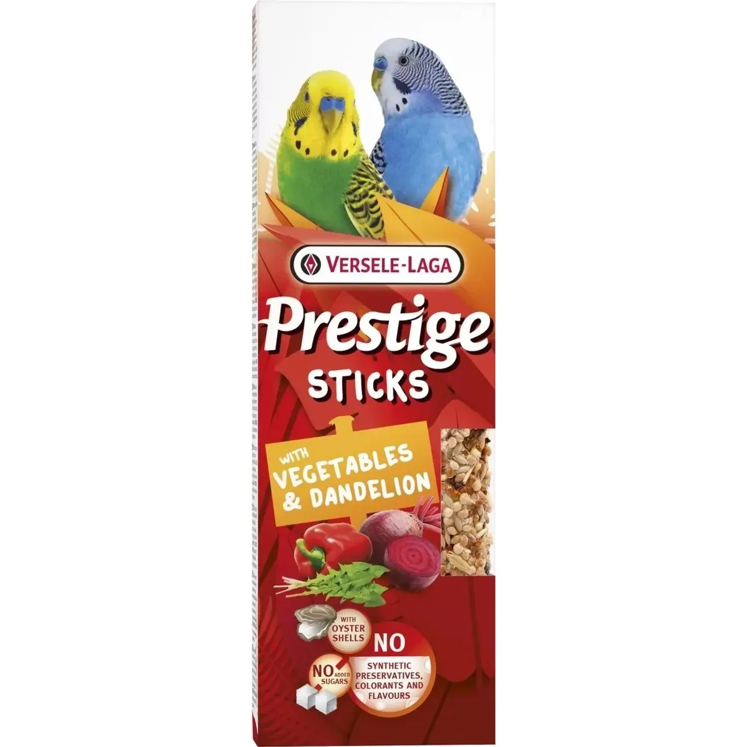 VERSELE-LAGA Prestige tyčinky pro andulky zelenina a pampeliška 2 x 30 g