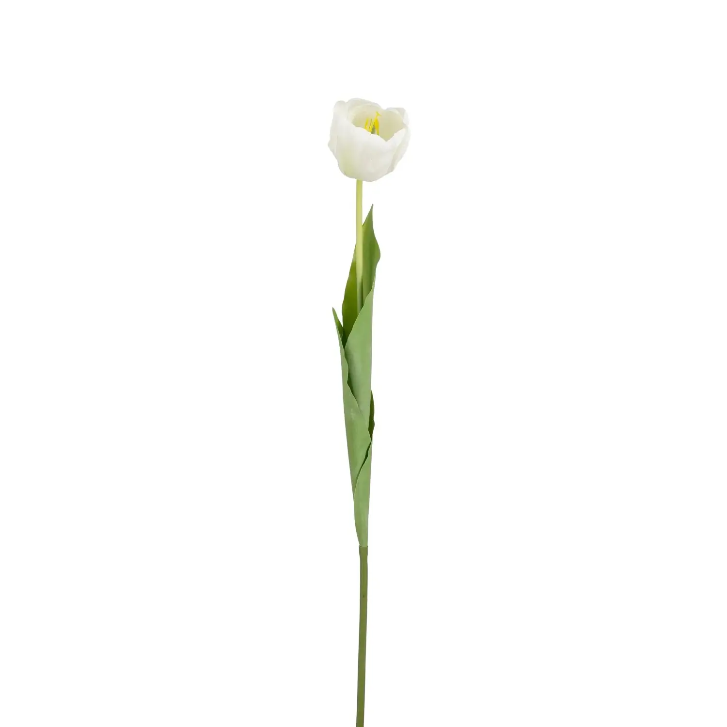Mica Umělá květina tulipán bílý 70 cm