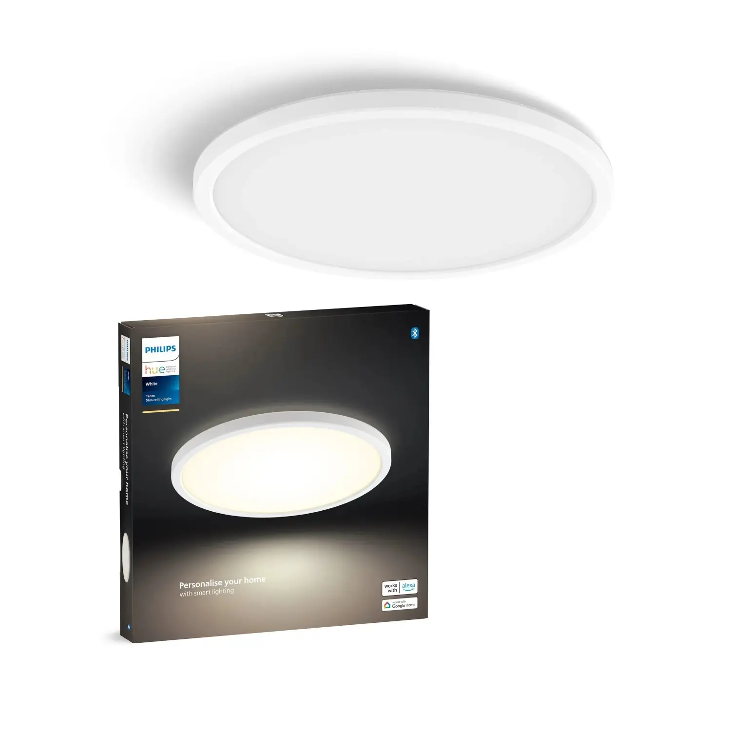 Philips Hue Stropní svítidlo W LED Tento, 2700K, bílá, pr. 29,1 cm