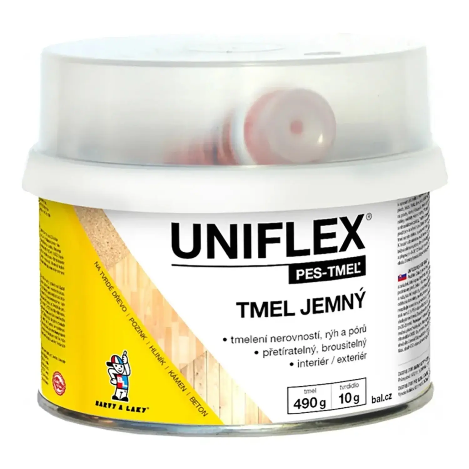 Uniflex Jemný polyesterový tmel 485 g + 15 g