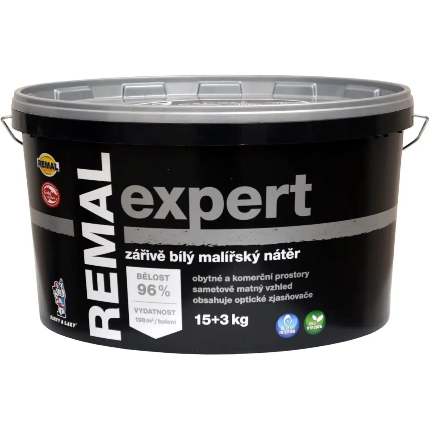 REMAL Expert Zářivě bílý malířský nátěr 15 + 3 kg