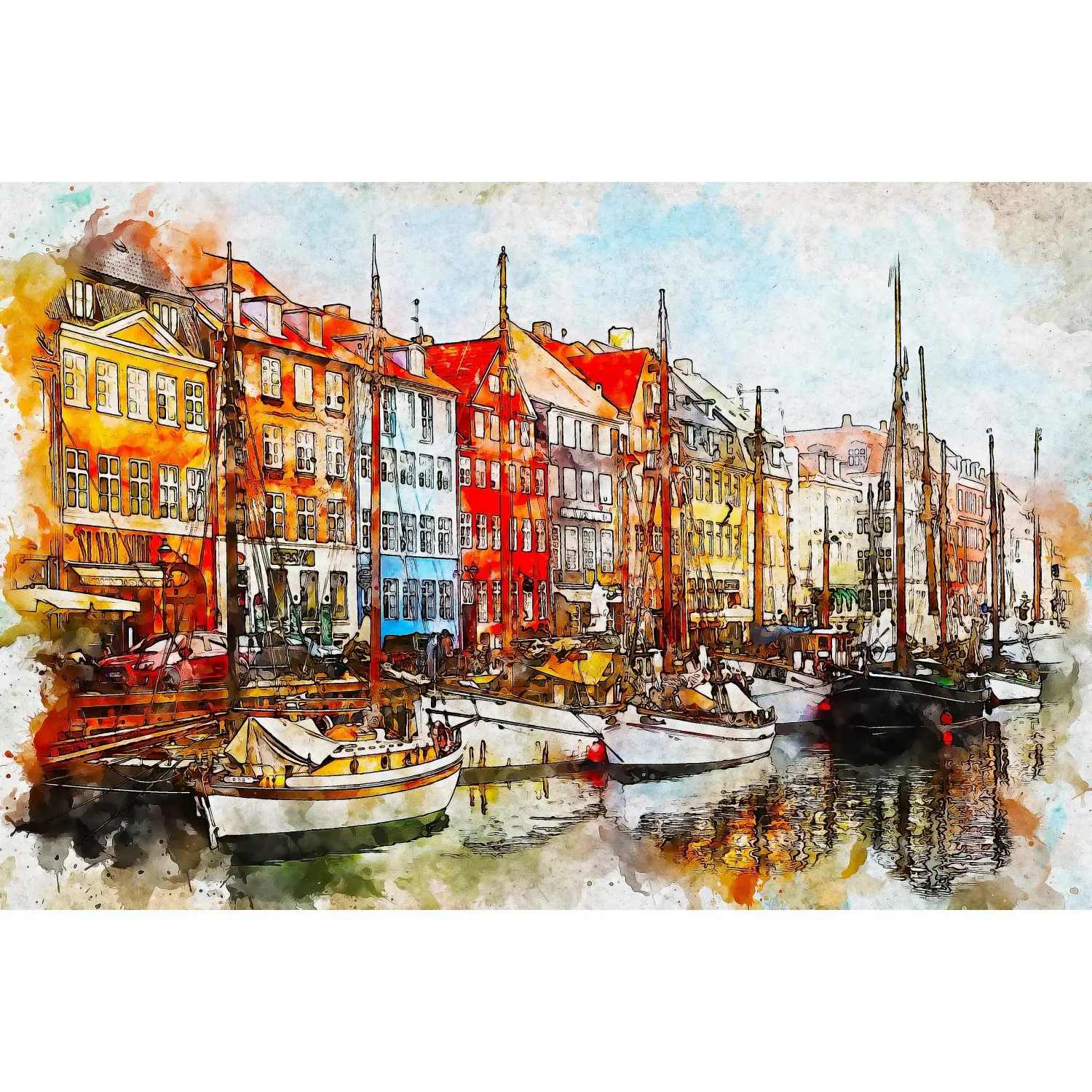 Bondecor Zarámovaný obraz Shadow Travel 60 x 100 cm