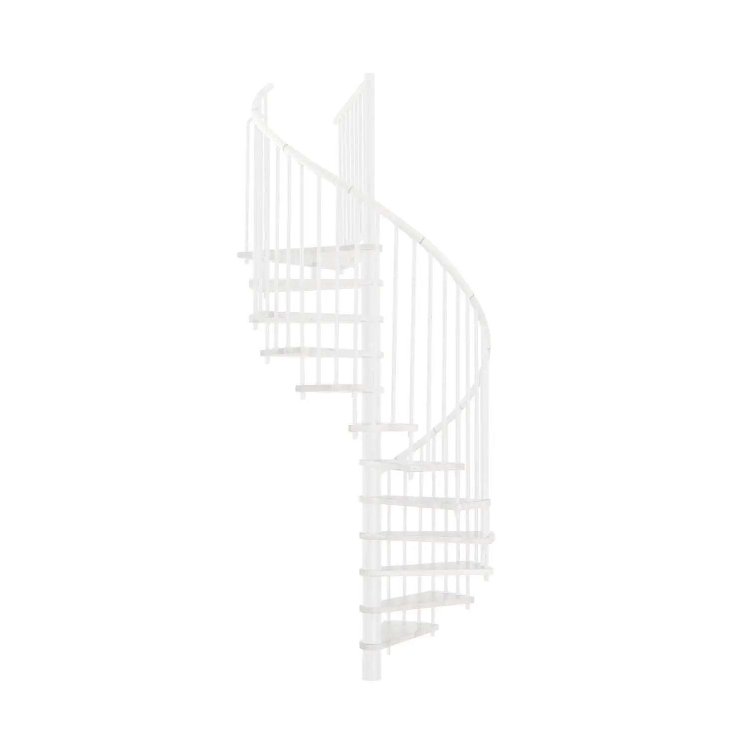 Minka STAIRS Kombinované točité schodiště Spiral Effect bílá/bílá pr. 160 cm