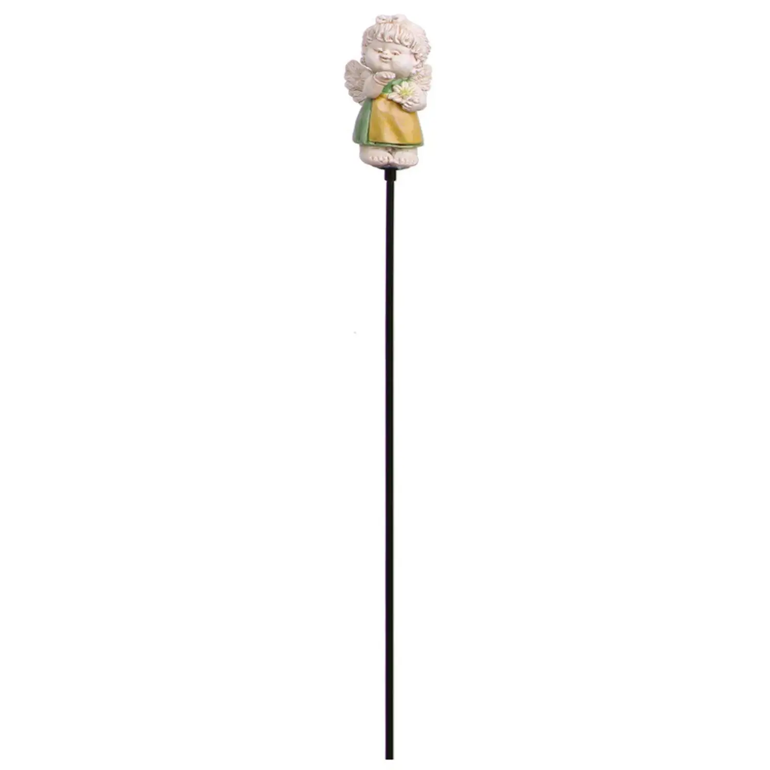 Mica Decorations Dekorativní zahradní zápich anděl-dívka s květinou, 75 cm