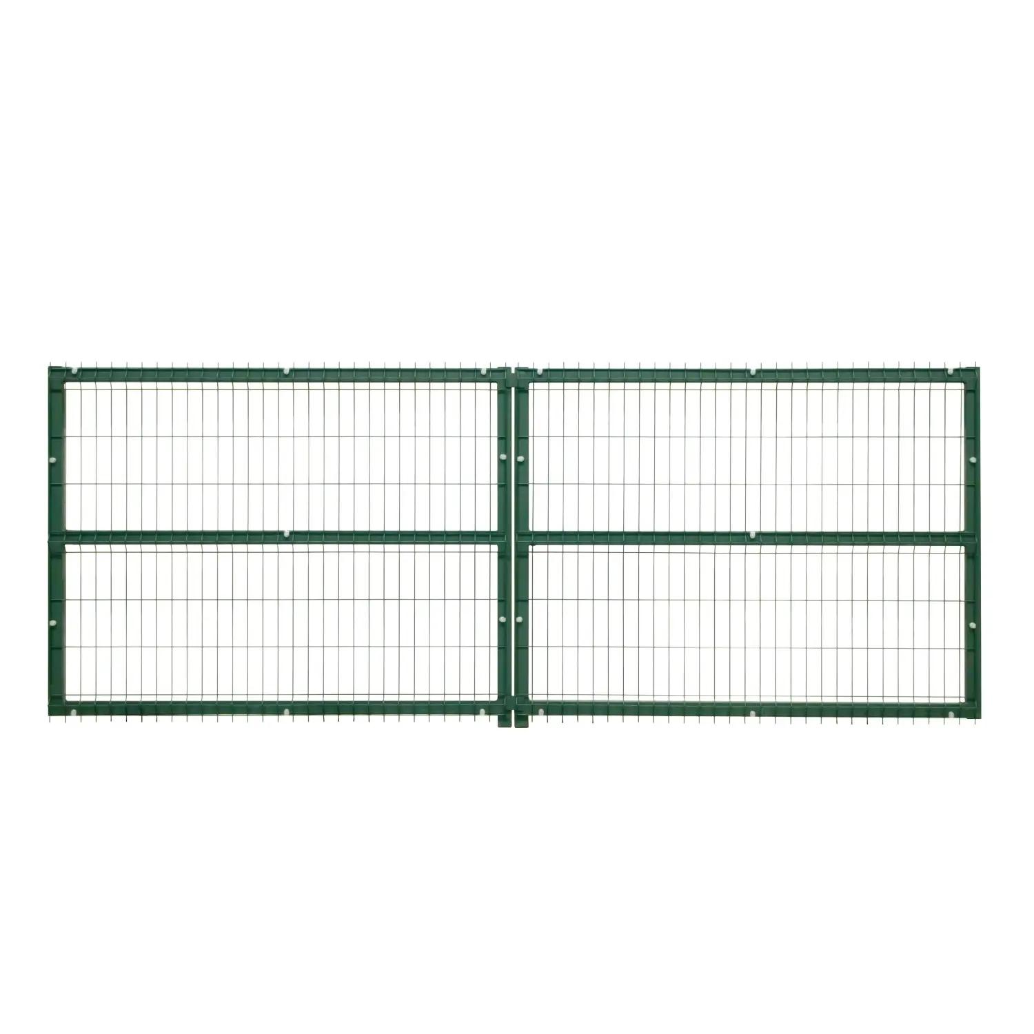 JARMEX Dvoukřídlá brána PPS RAL 6005 zelená 1500 x 4000 mm