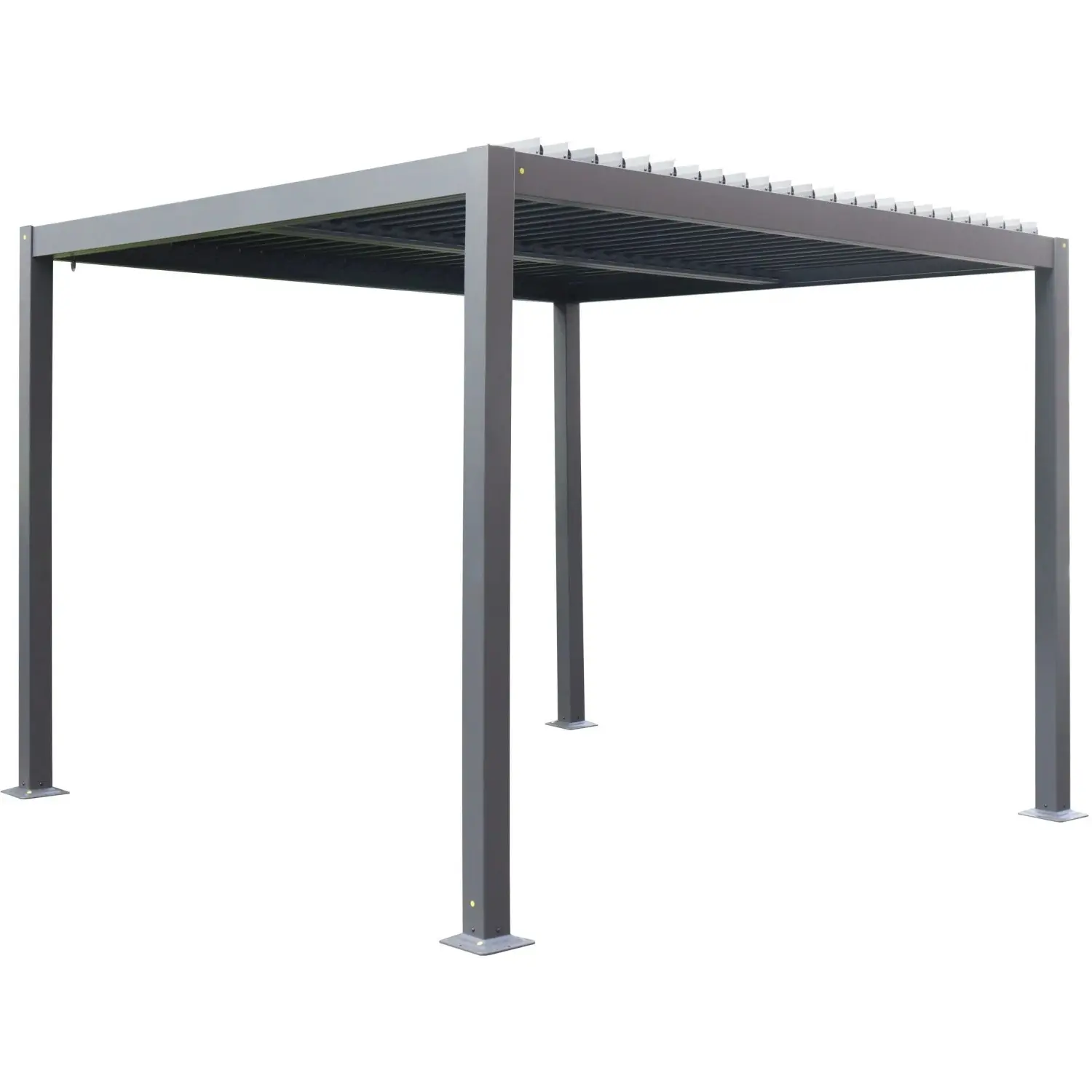 DEOKORK Zahradní kovový altán ECONOMY 3x3 m (grafit)