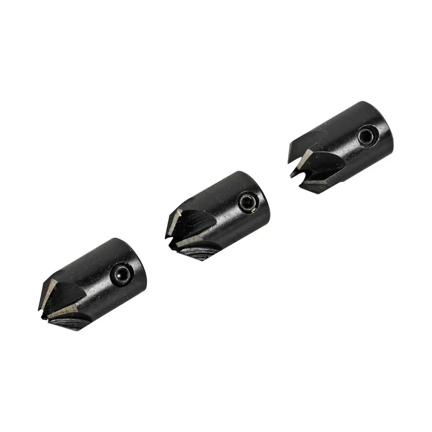 LUX-TOOLS Sada nástrčných záhlubníků HSS 12 mm pro vrták pr. 3/4/5 mm