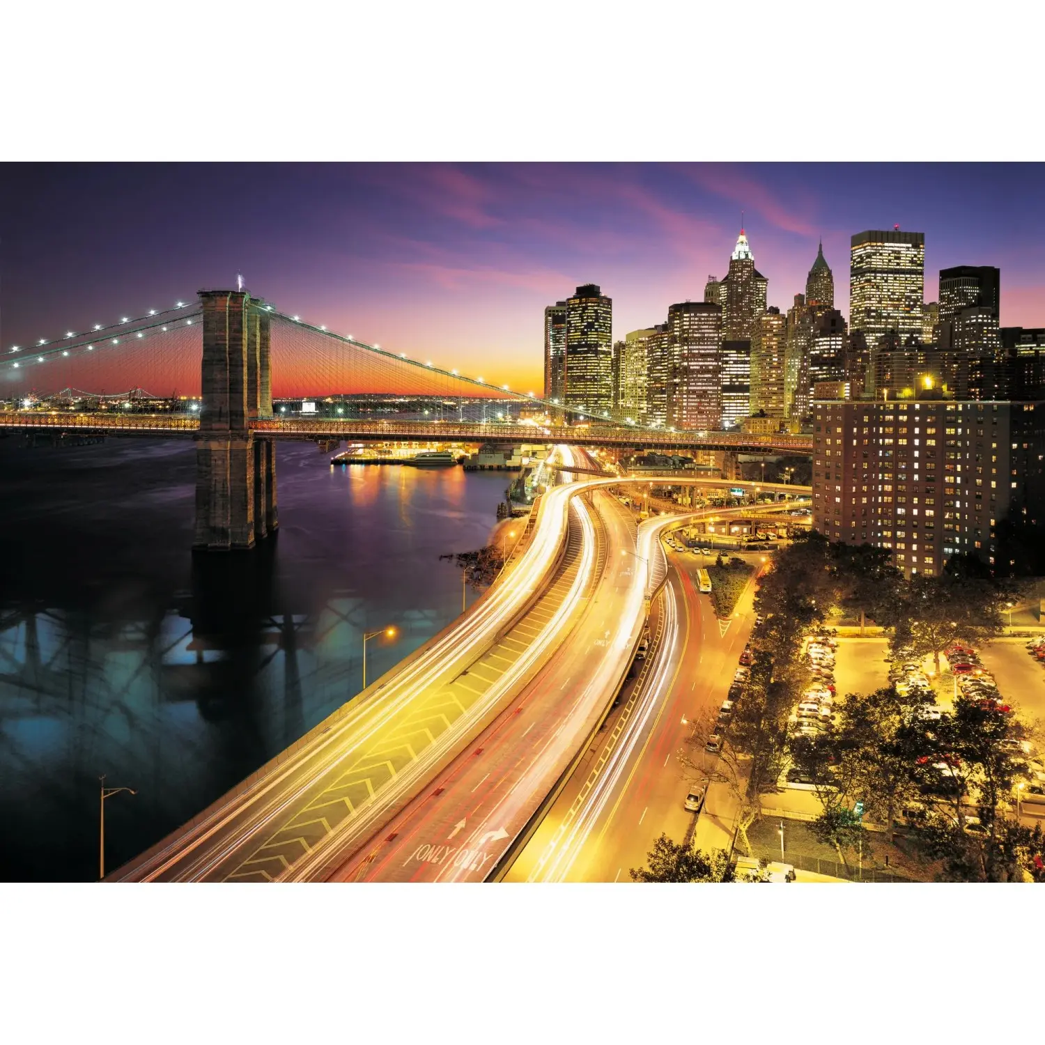 Komar Papírová fototapeta NYC Lights, 368 x 254 cm